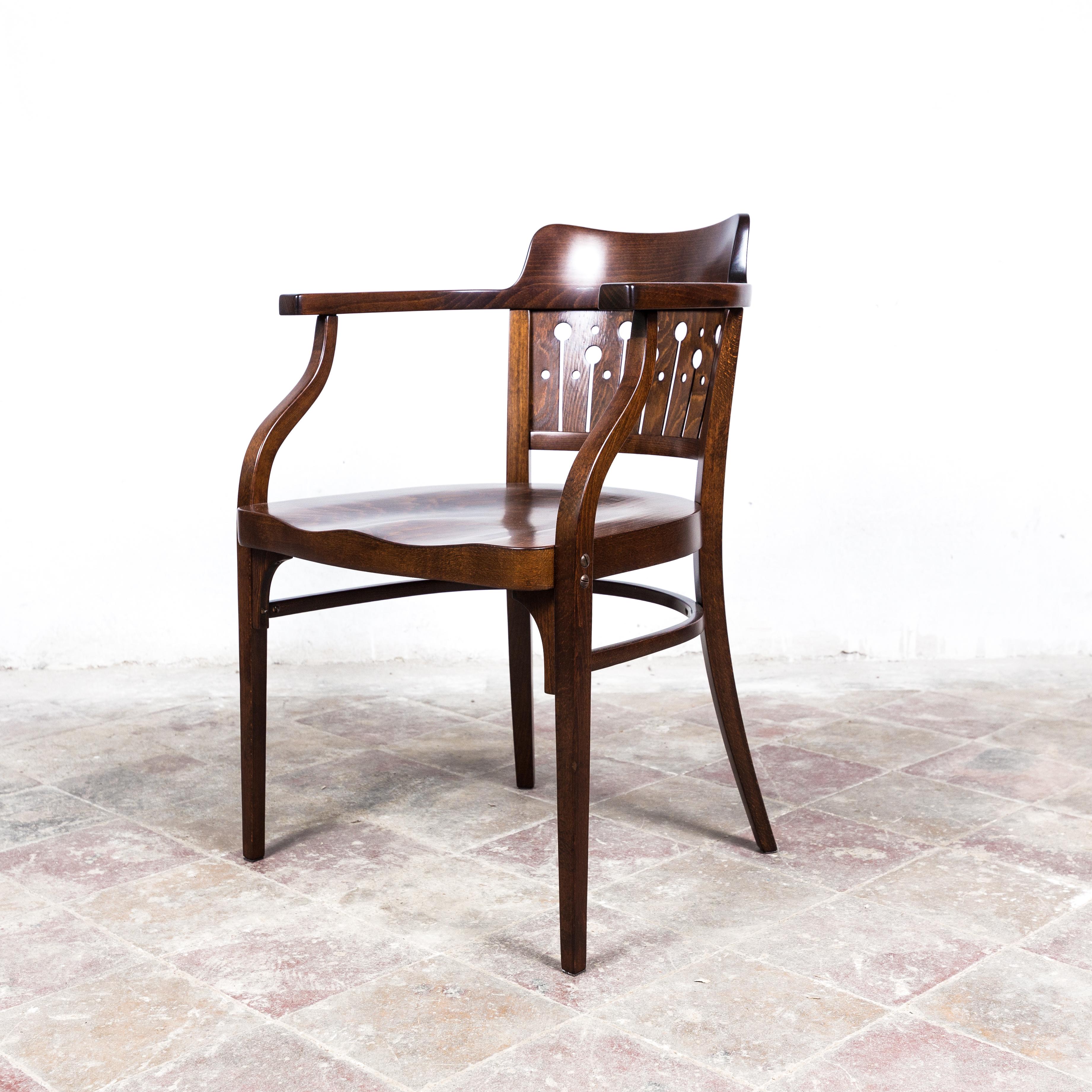 Art Nouveau Thonet F 714 Armchair by Otto Wagner