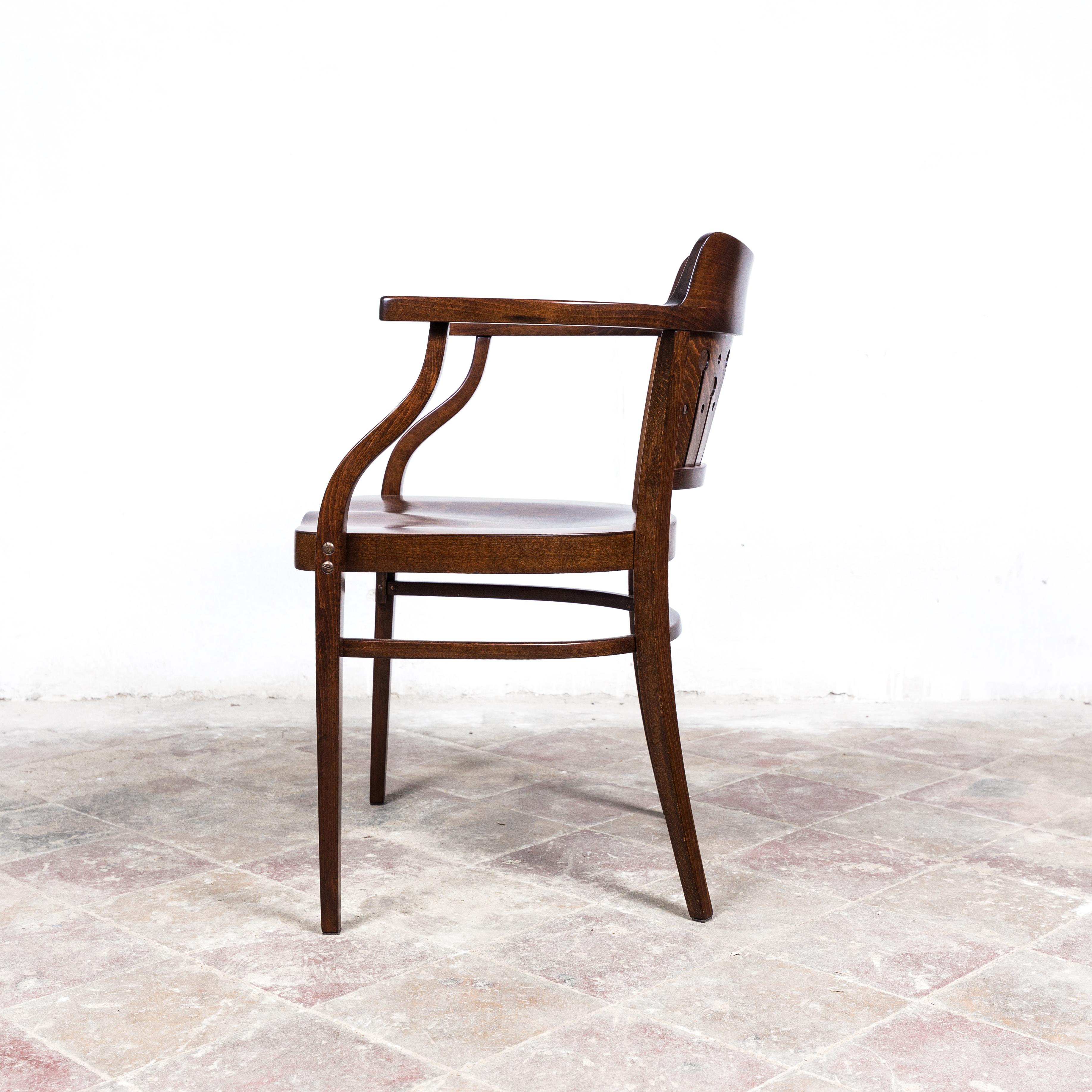 Austrian Thonet F 714 Armchair by Otto Wagner