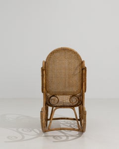 Thonet Faux Bamboo And Rattan Rocking Chair