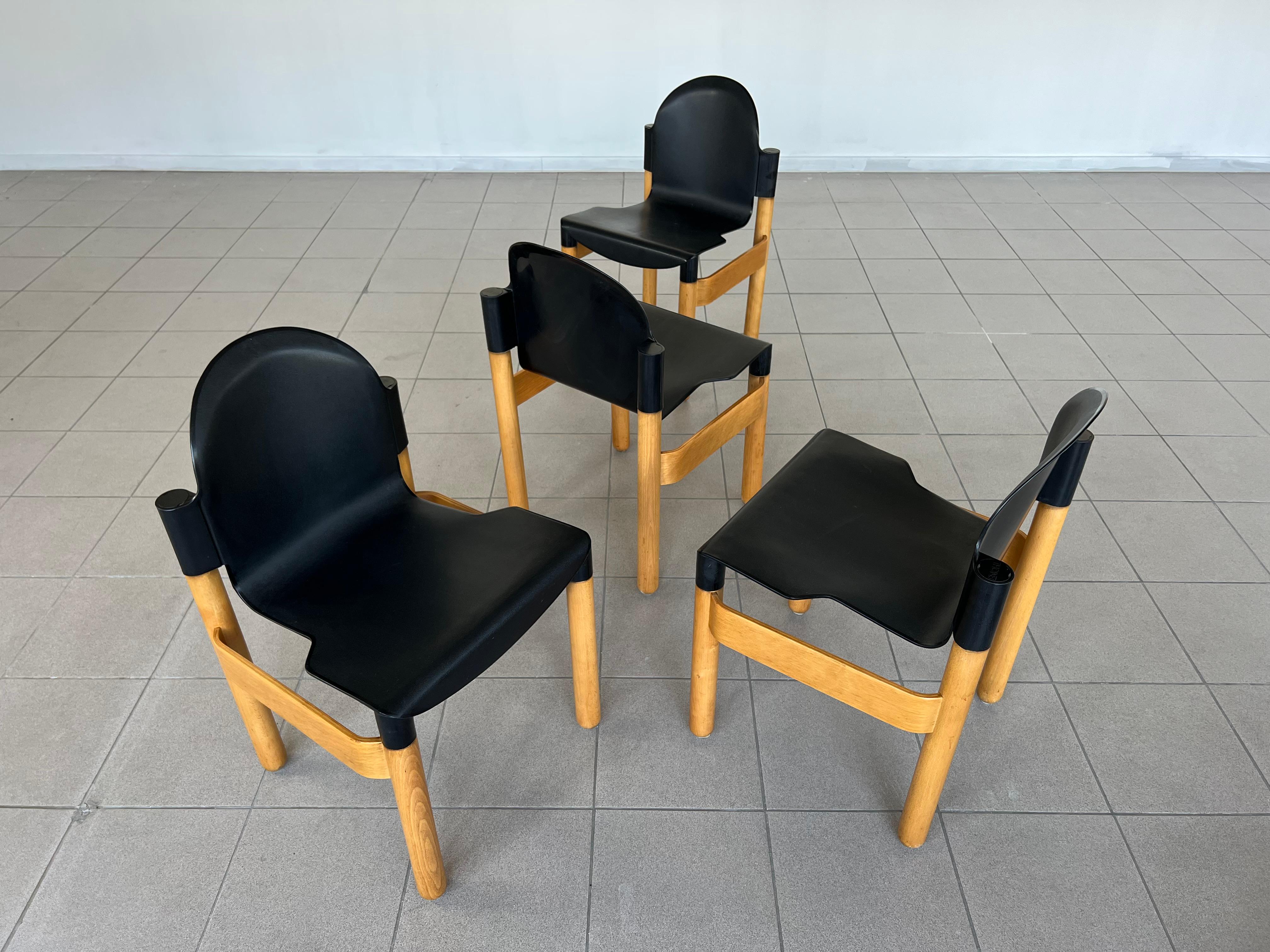 Mid-Century Modern Thonet Flex Chairs 2000 by Gerd Lange, Set of 4