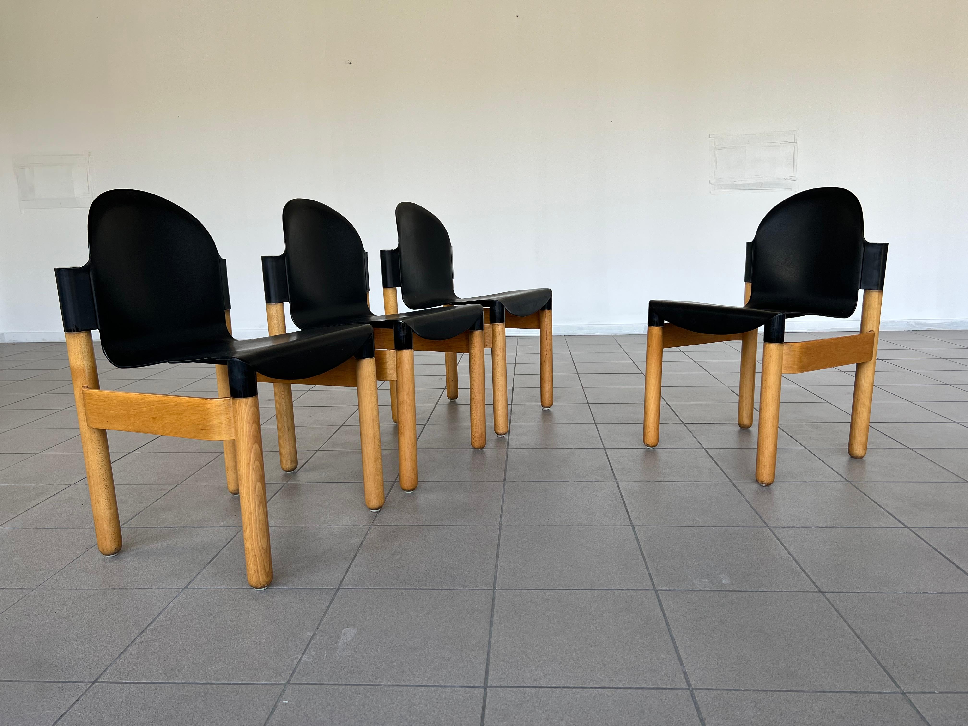 Thonet Flex Chairs 2000 by Gerd Lange, Set of 4 In Good Condition In Bridgeport, CT