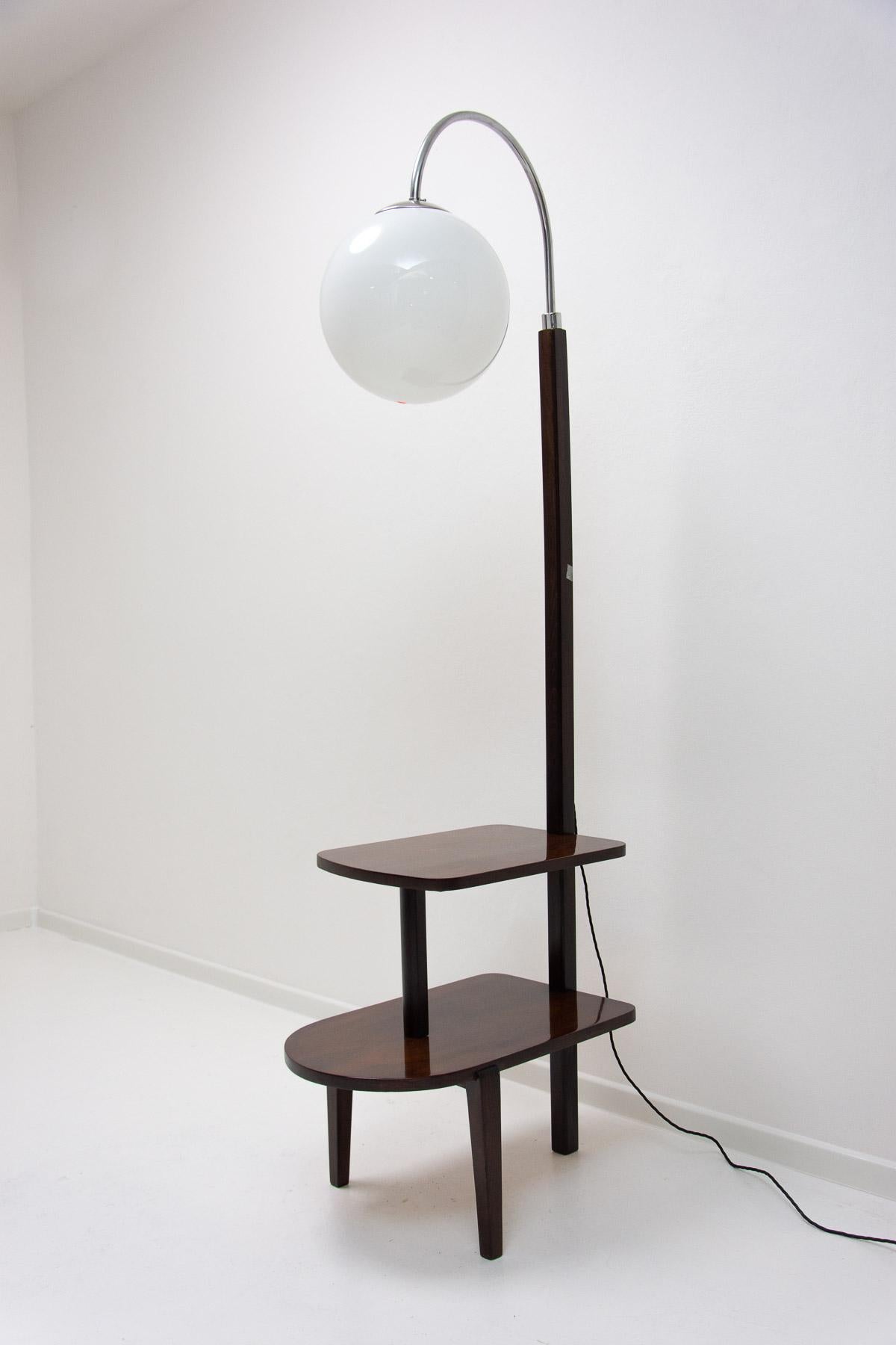 Czech Thonet Floor lamp ART DECO, 1930´s, Bohemia For Sale