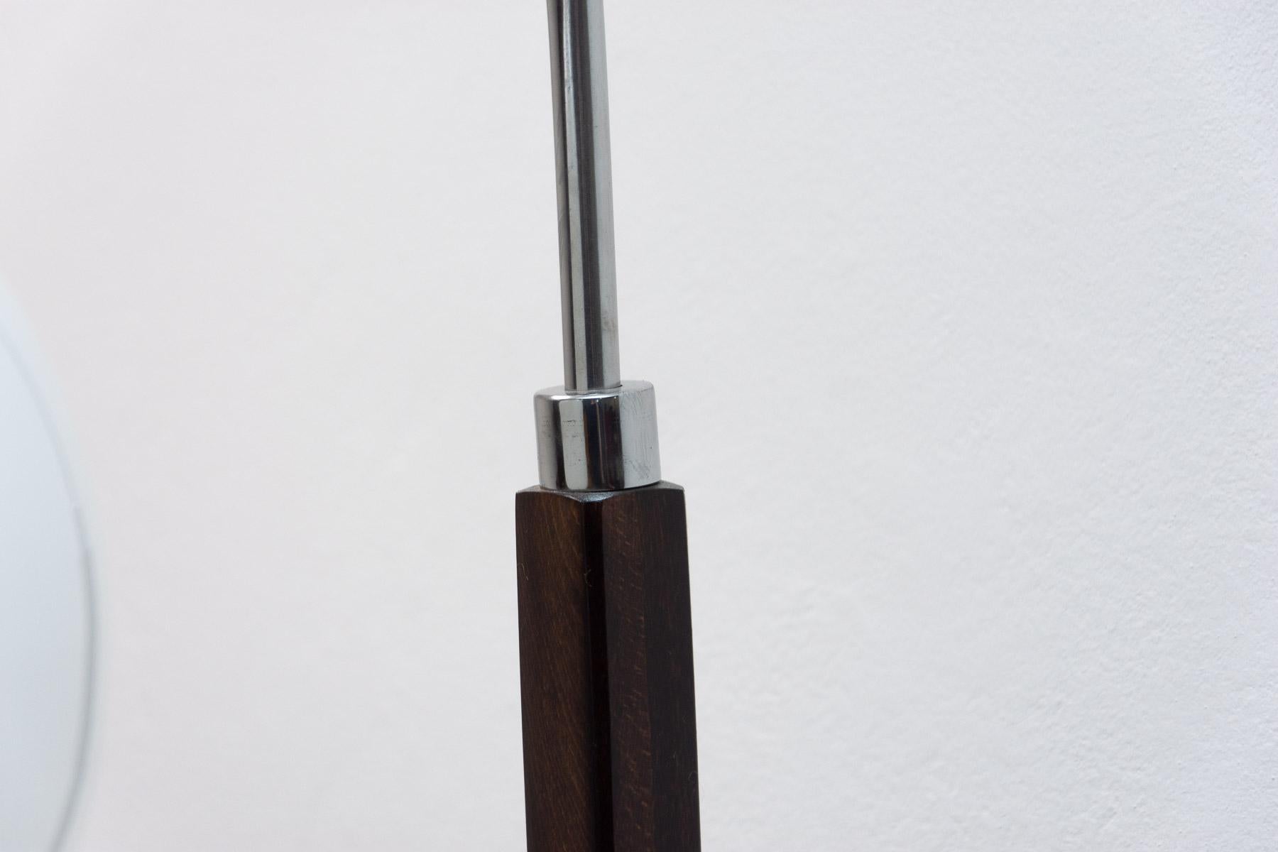 Glass Thonet Floor lamp ART DECO, 1930´s, Bohemia For Sale