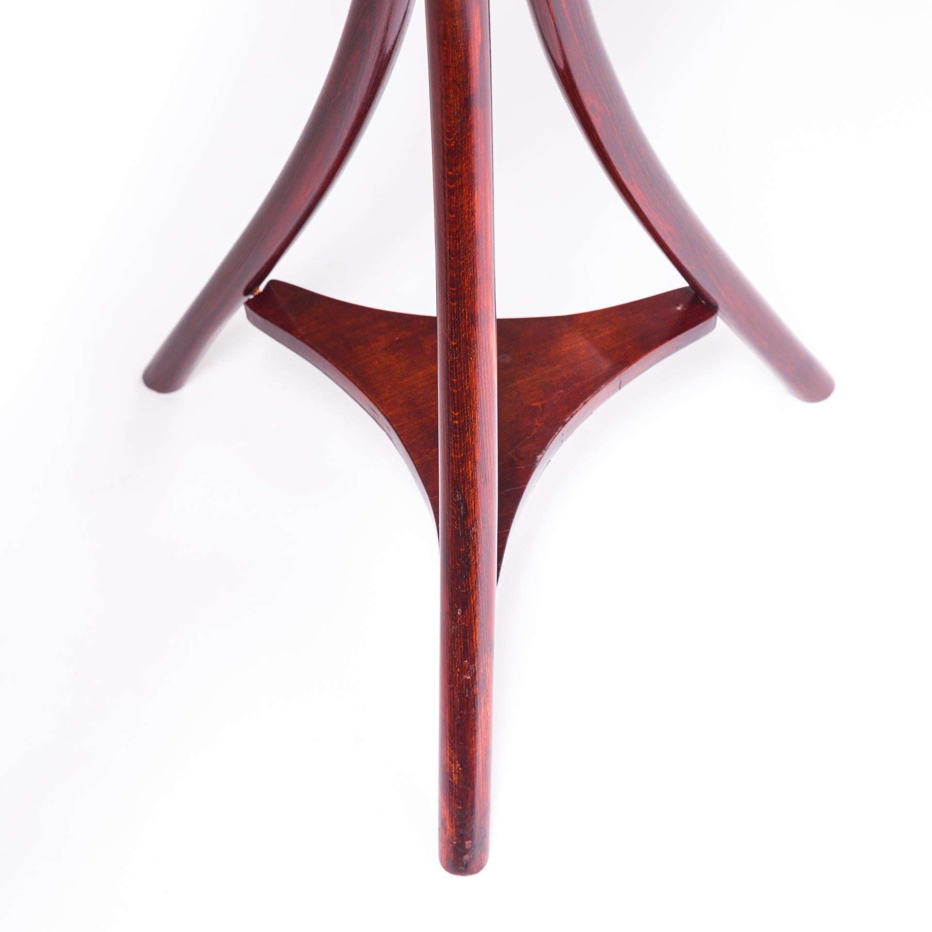 Thonet Gueridon, Signed, Bent Wood, Early 20th Century For Sale 2
