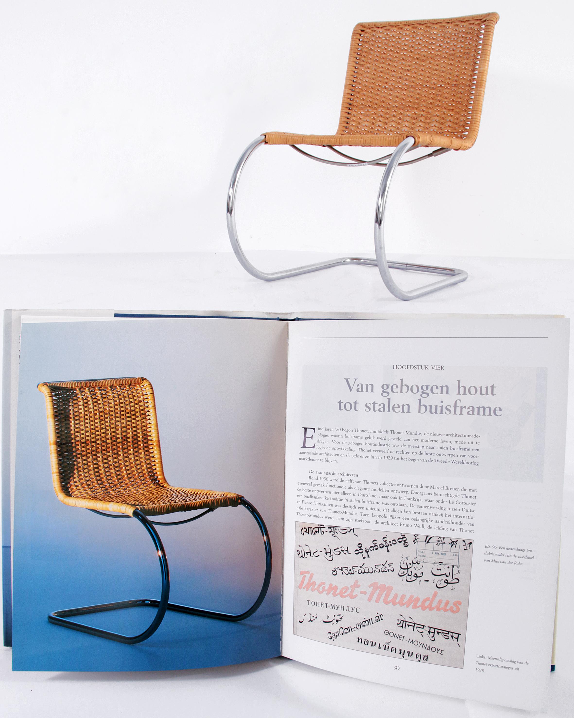 Thonet Iconic Ludwig Mies van der Rohe MR 533 Schwebende Stühle, perfekter Zustand 2