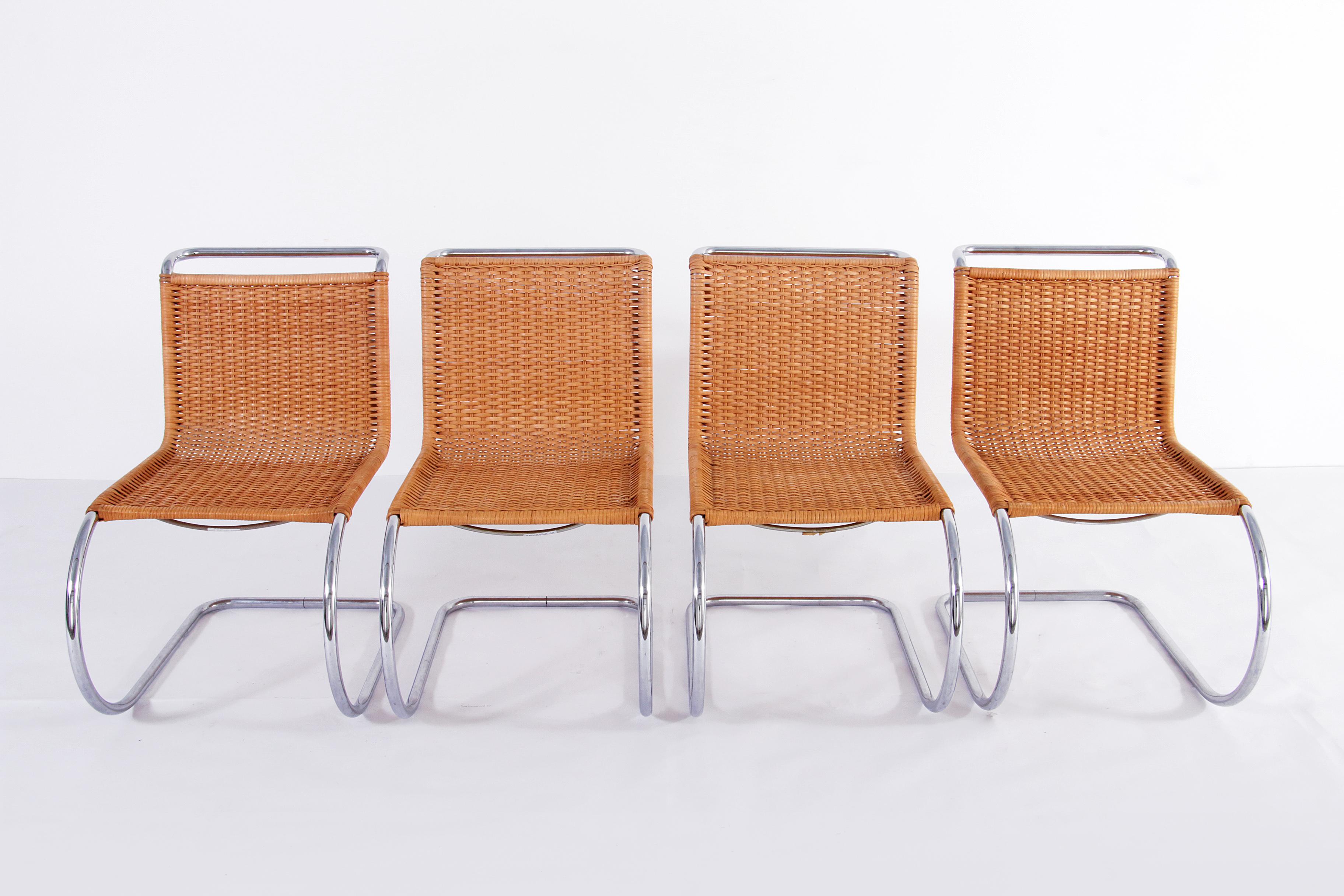 Thonet Iconic Ludwig Mies van der Rohe MR 533 Schwebende Stühle Perfekt (Deutsch)