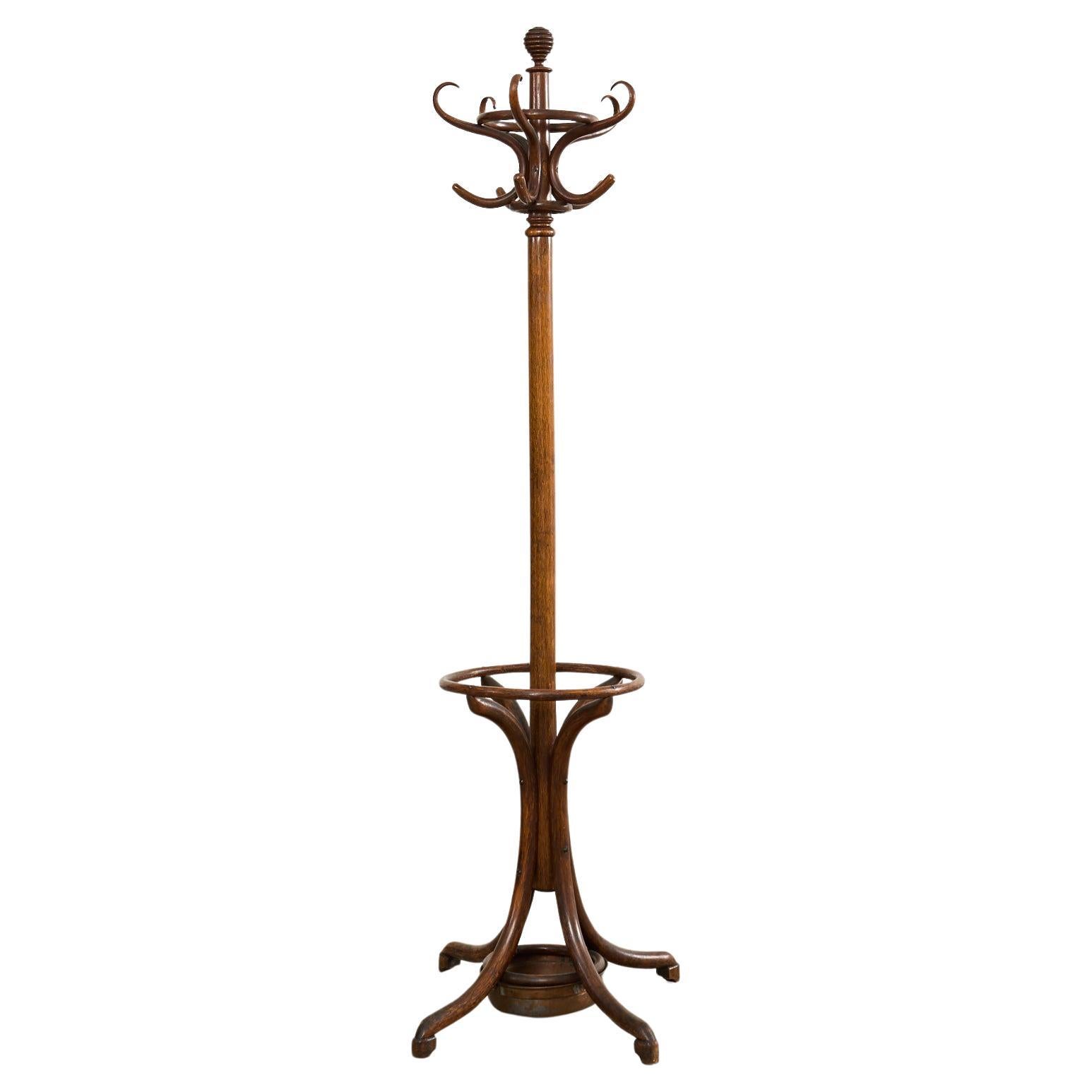 Perchero paragüero de madera curvada Thonet Kleinderstander