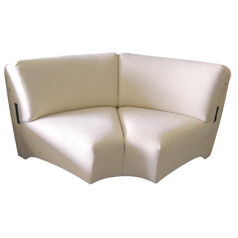 Fabric Thonet Large Serpentine Sectional Sofa For Sale