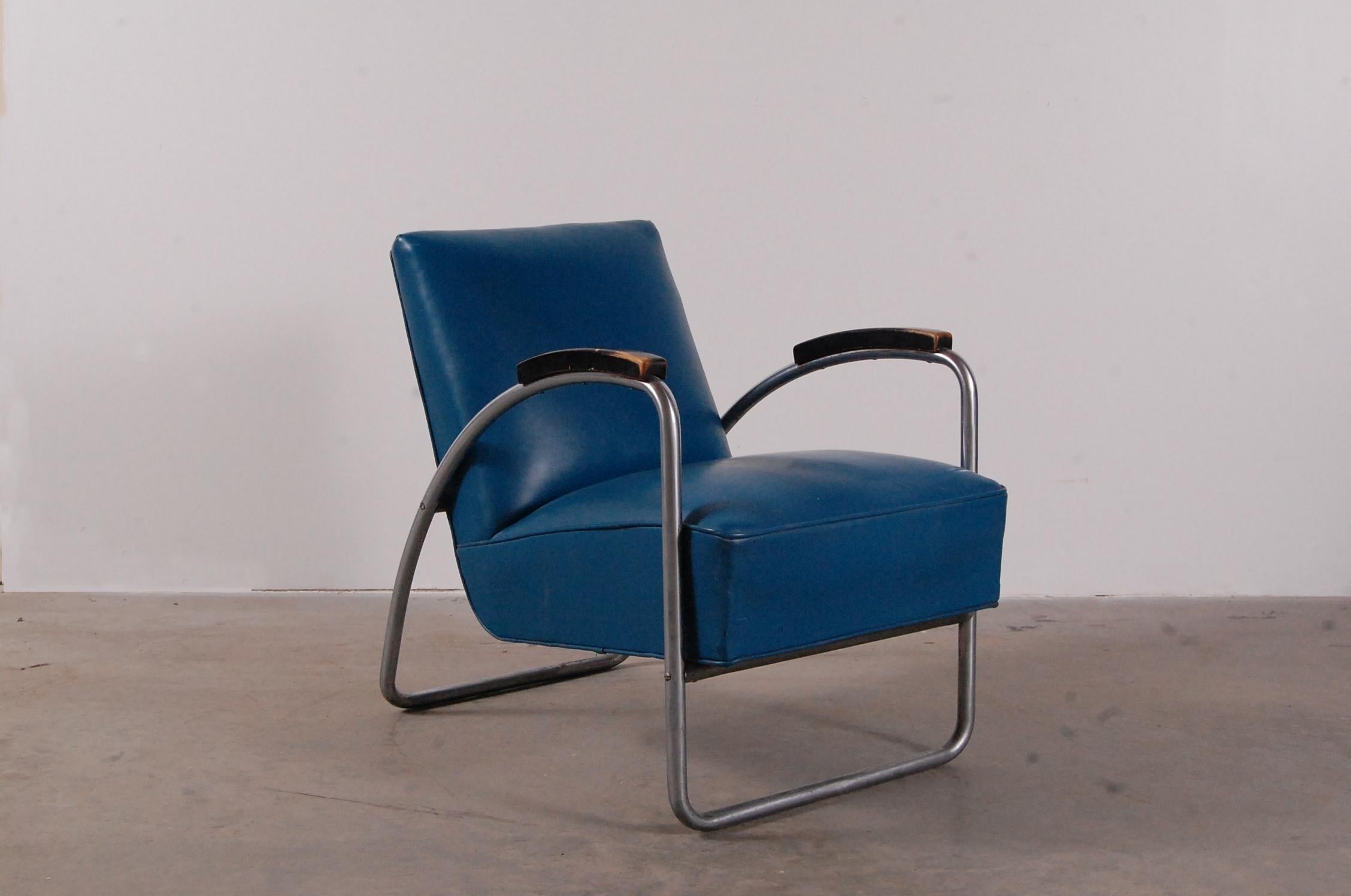 Art Deco Thonet Lounge Chair from the PSFS building in Philadelphia