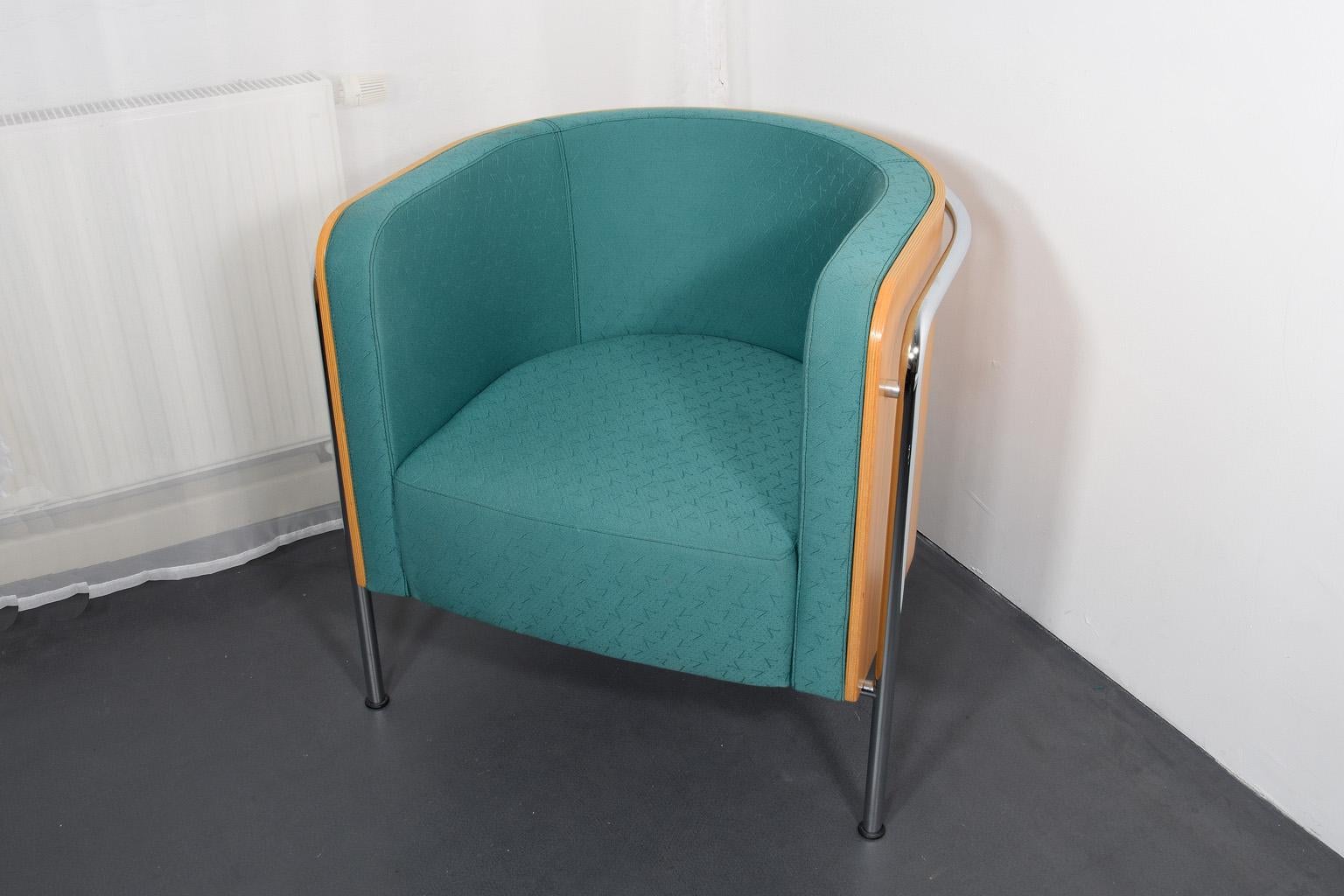 Mid-Century Modern Thonet Lounge Chair Modell S 3001 from Christoph Zschocke for Thonet, 1990 For Sale