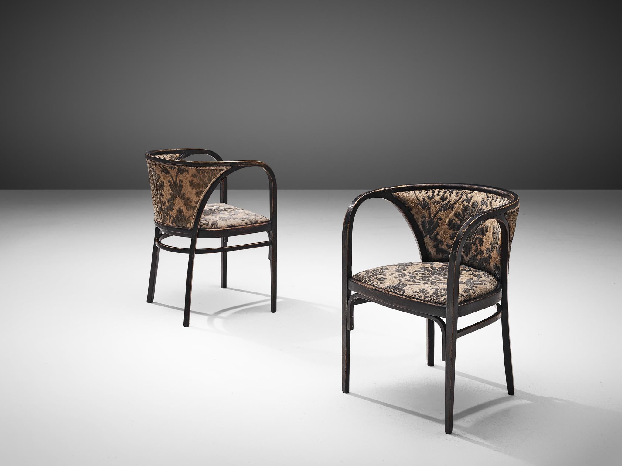Fabric Thonet Lounge Set Attributed to Marcel Kammerer