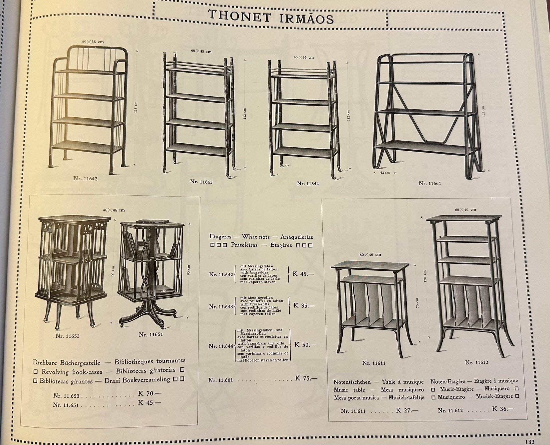 Faggio Thonet - Michael Thonet - Libreria - N. 11651 - Beeche in vendita