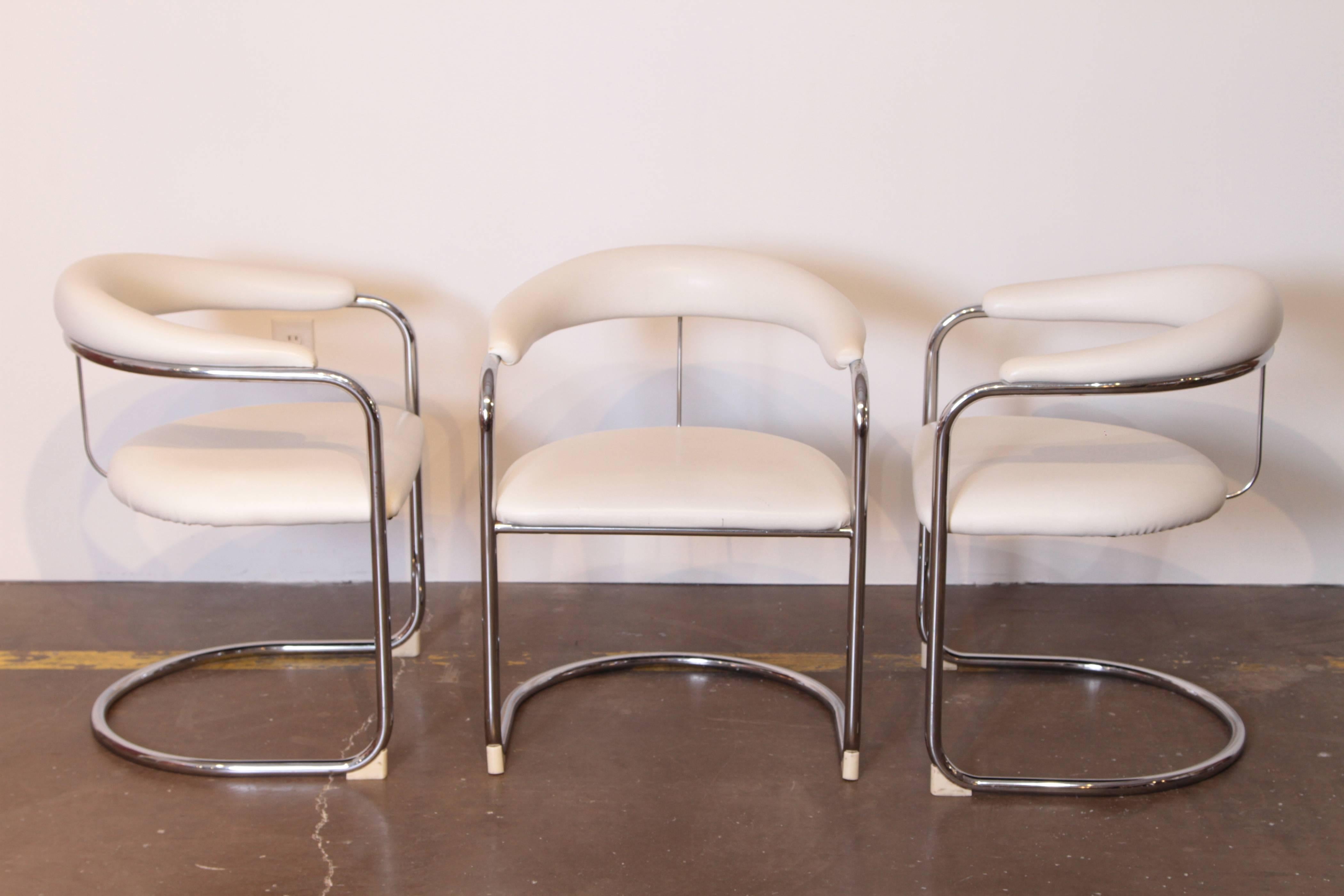 20th Century Thonet Midcentury Side Chairs and Ottomans, Five Piece Set, Lorenz Design
