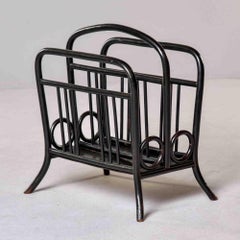 Thonet Model 33 Bentwood Magazine Rack in Ebonized Finish
