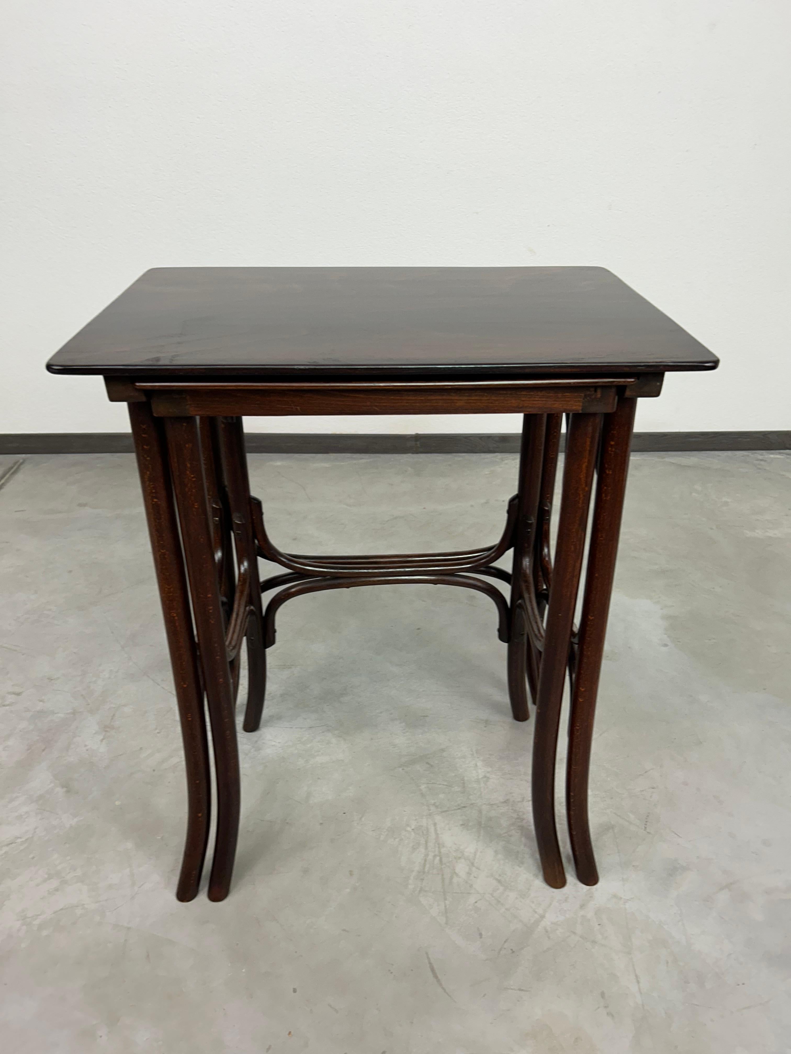 Vienna Secession Thonet nesting tables For Sale