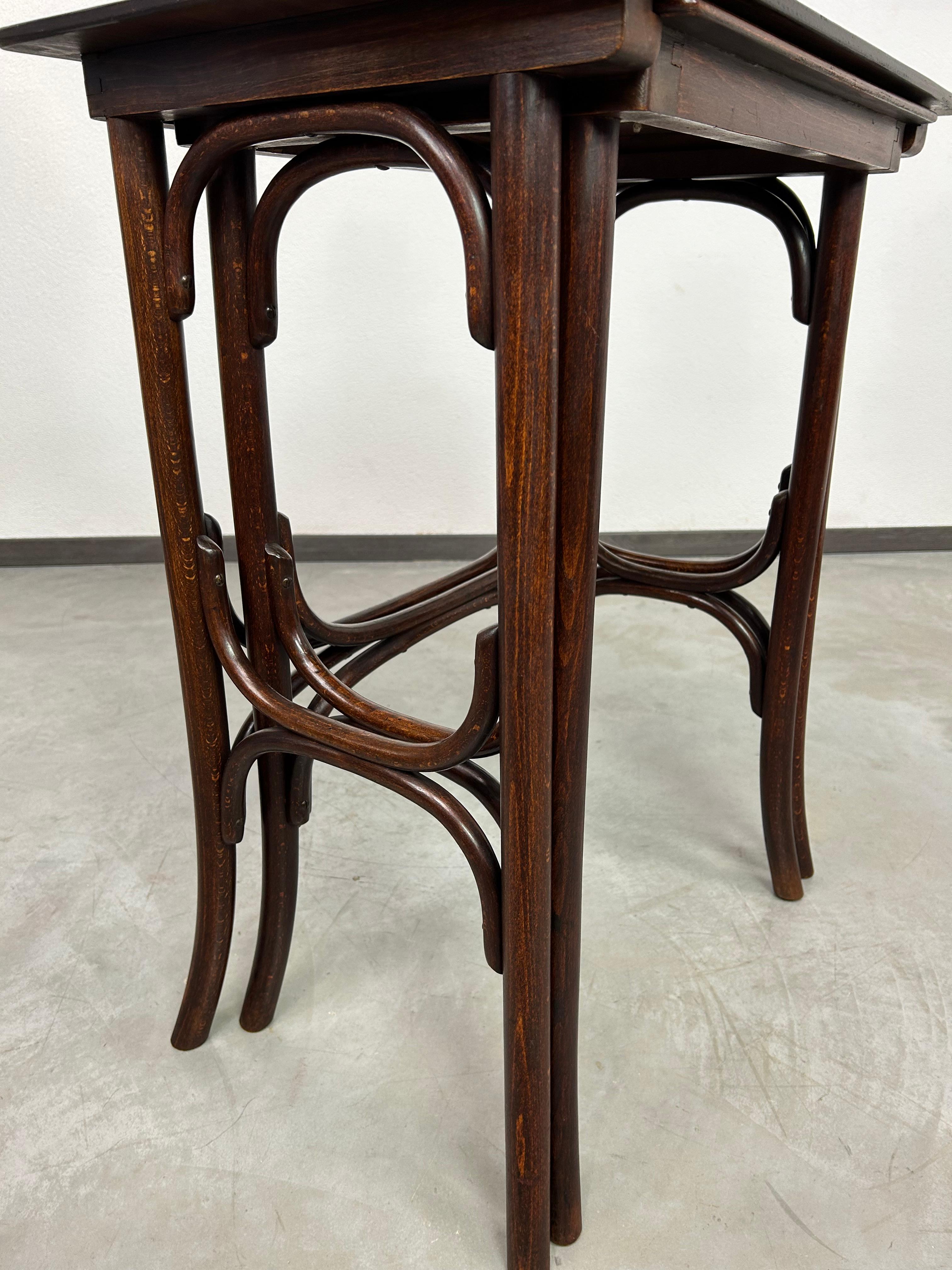 Early 20th Century Thonet nesting tables For Sale