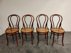 Thonet No. 14 Dining Chairs by J&J Kohn, 1930s, Set of 4