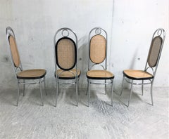 Thonet No. 17 Chrome Dining Chairs, Set of Four, 1970s