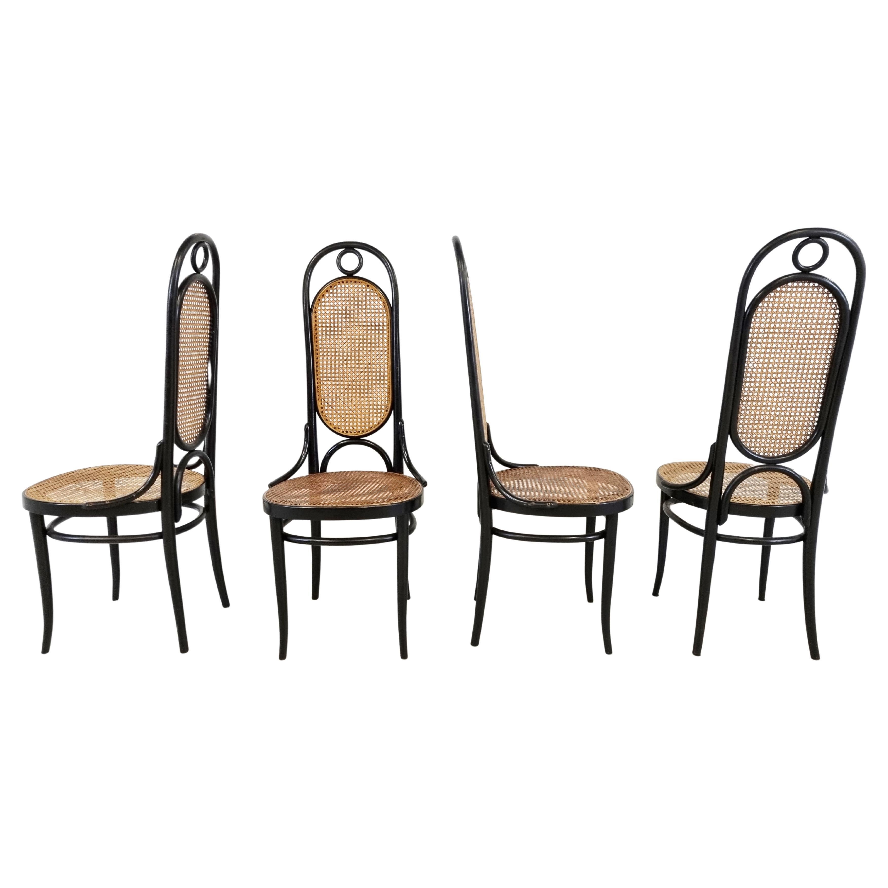 Thonet No. 17 Dining Chairs, Set of 4, 1980s