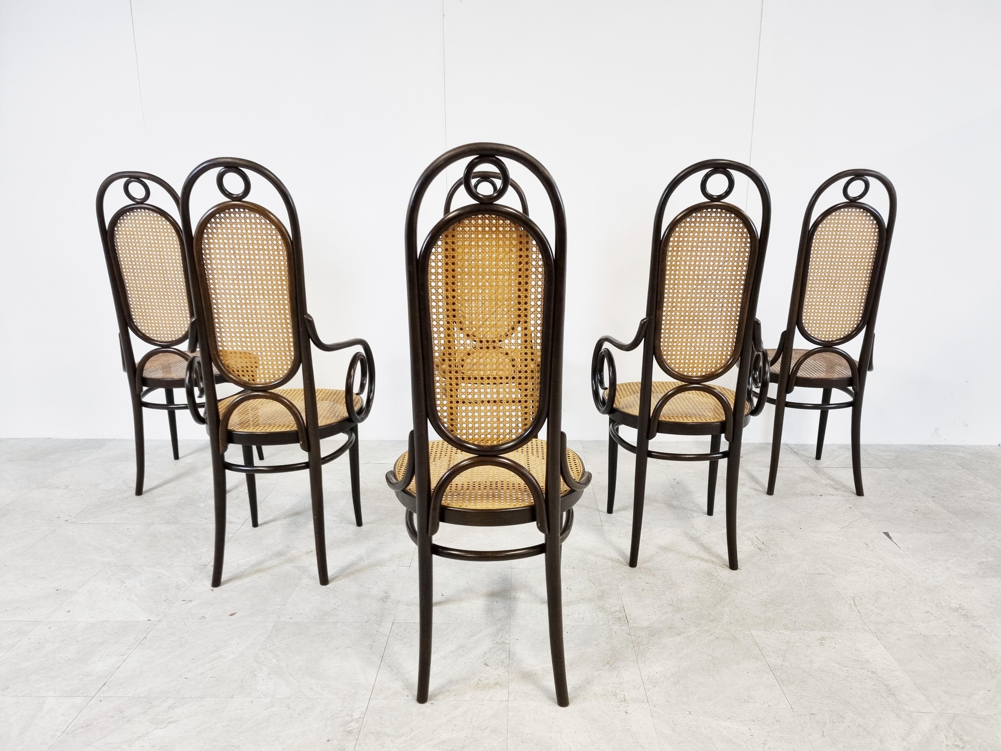 Thonet No. 17 Dining Chairs, Set of 6, 1980s 2