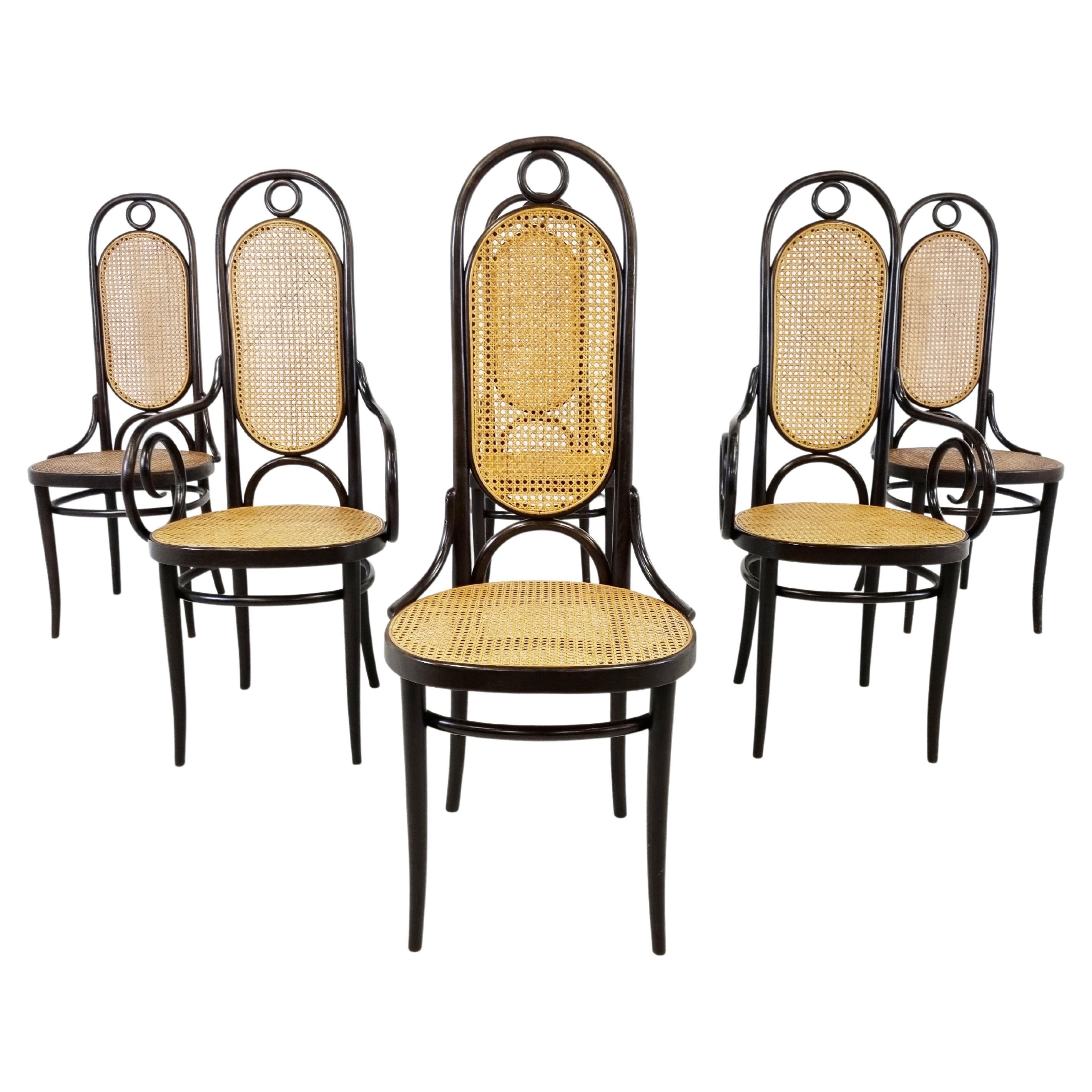 Thonet No. 17 Dining Chairs, Set of 6, 1980s