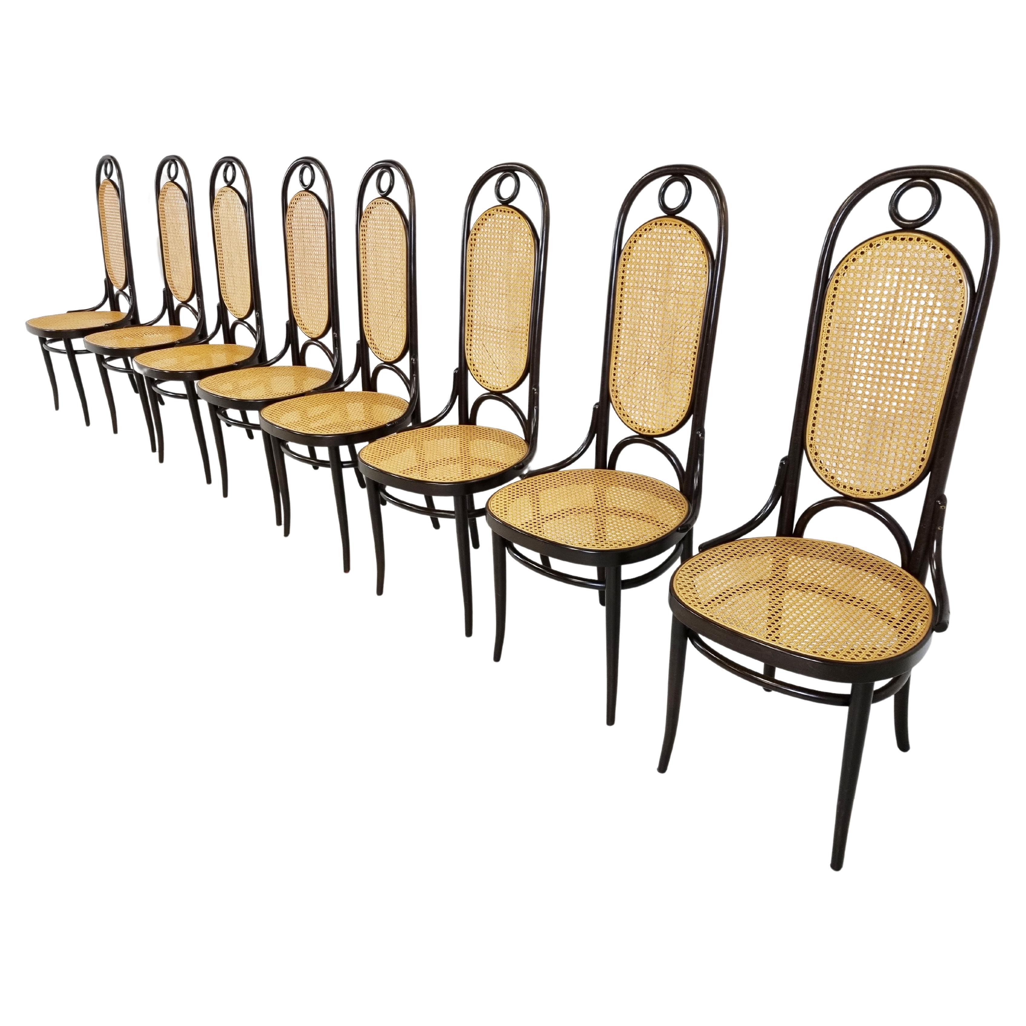 Thonet No. 17 Dining Chairs, Set of 8, 1980s