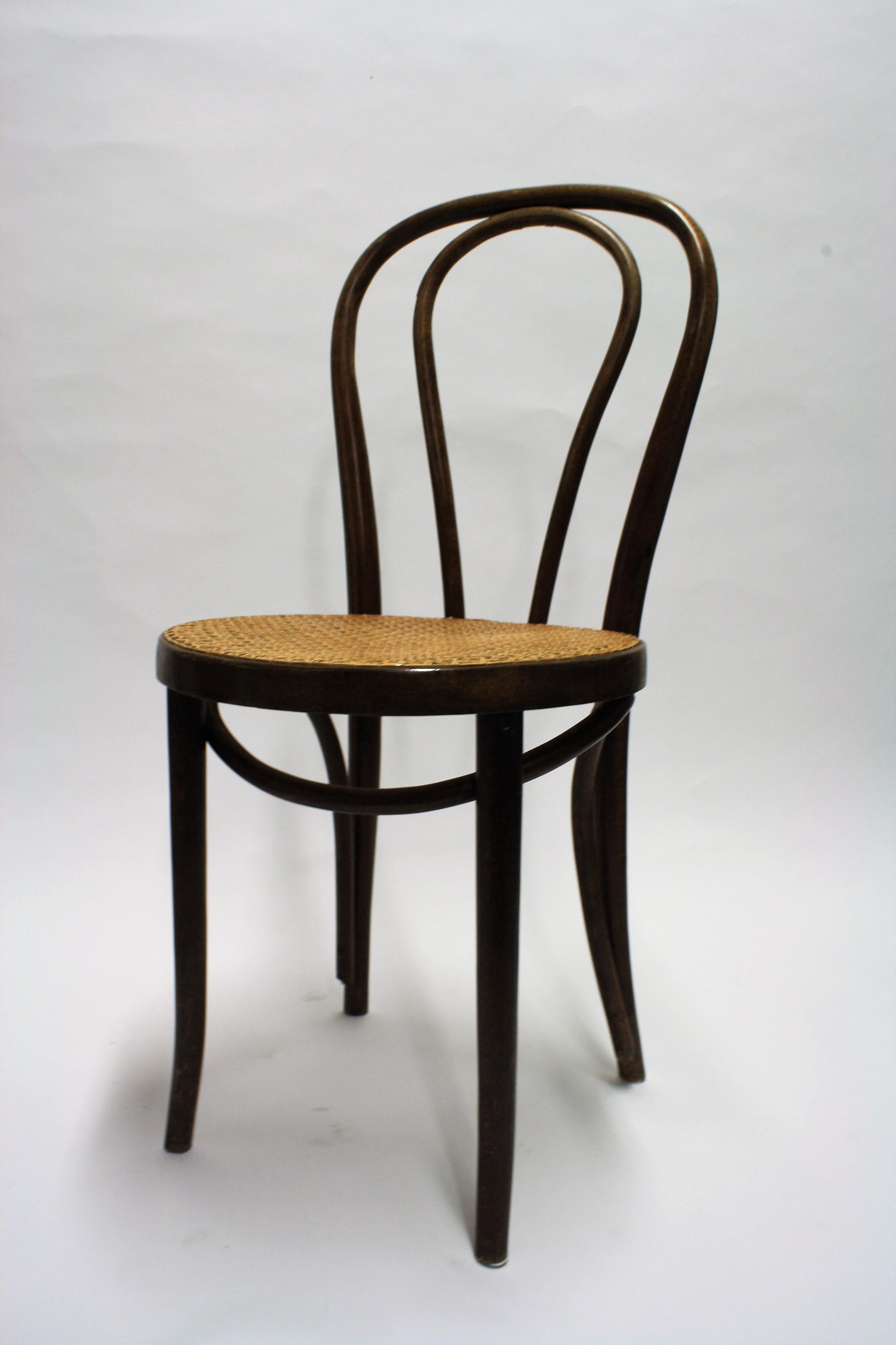 Thonet No. 18 Dining Chairs, 1950s, Set of 4 3