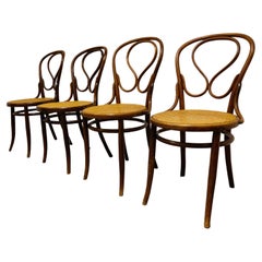 Antique Thonet no. 20 Dining Chairs by J&J Kohn, 1900s, Set of 4
