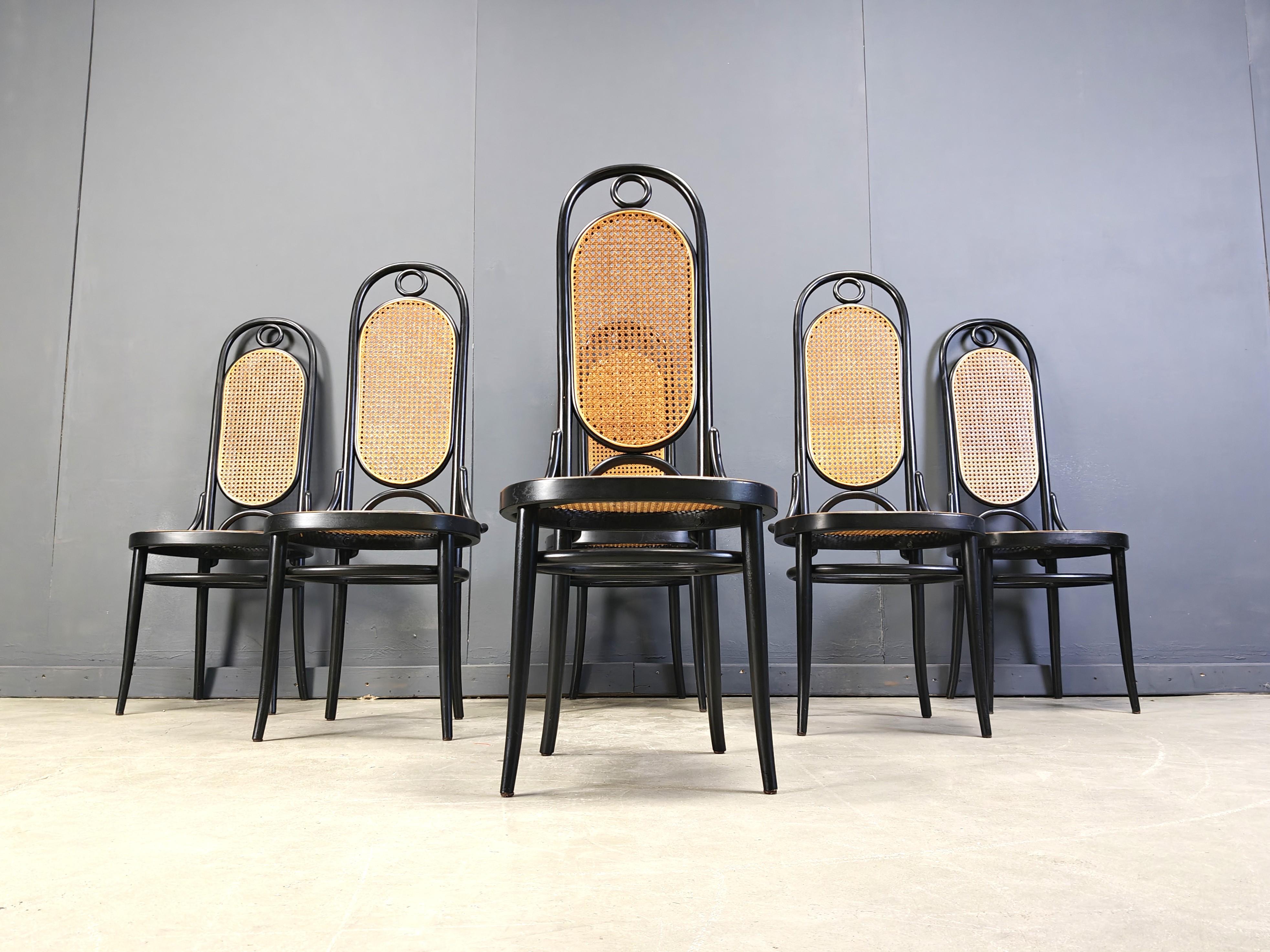 Sedie da pranzo Thonet n. 207 'Long Johns', set di 6, anni '80 in vendita 2