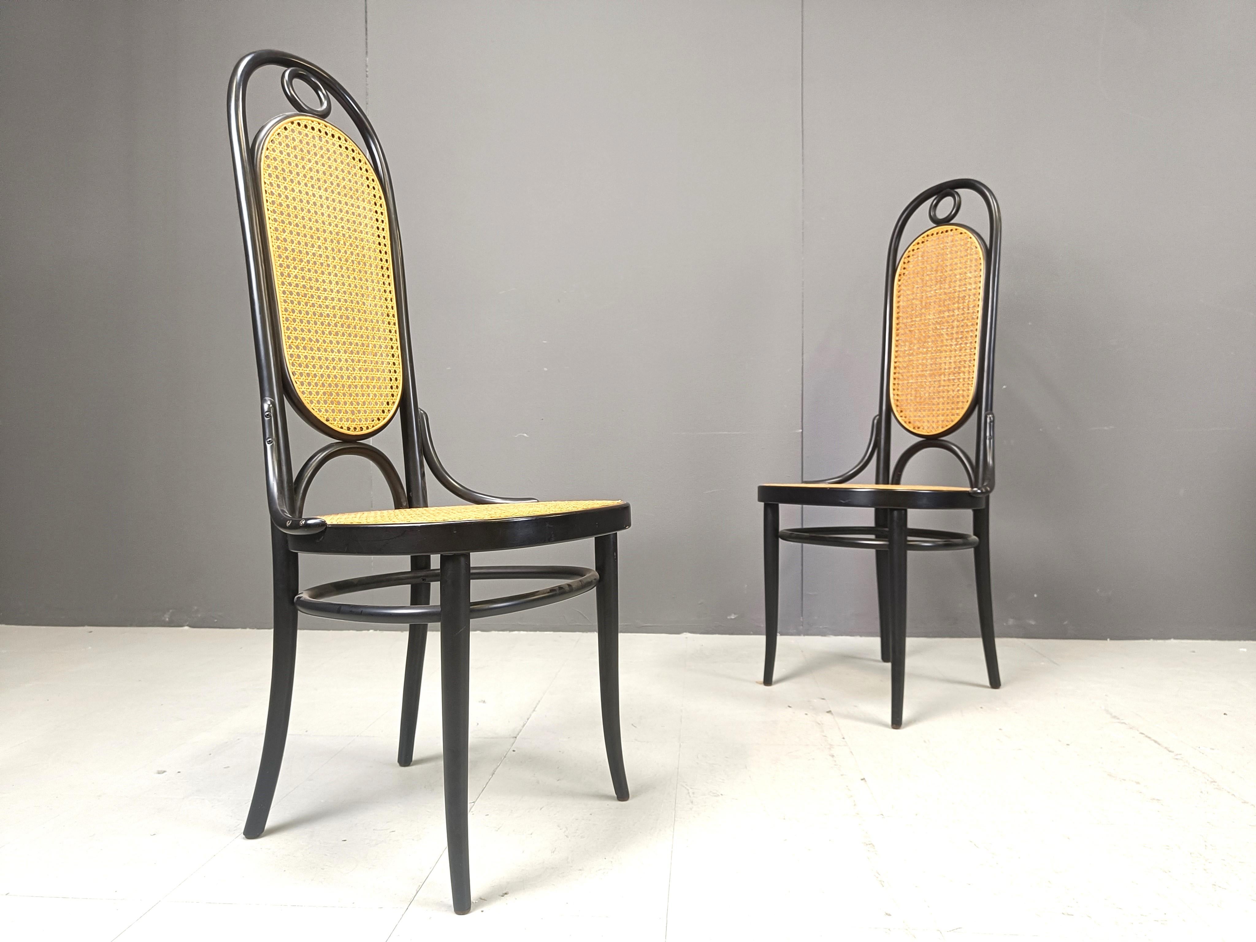 Thonet no. 207 dining chairs 'Long John', set of 6, 1981 4