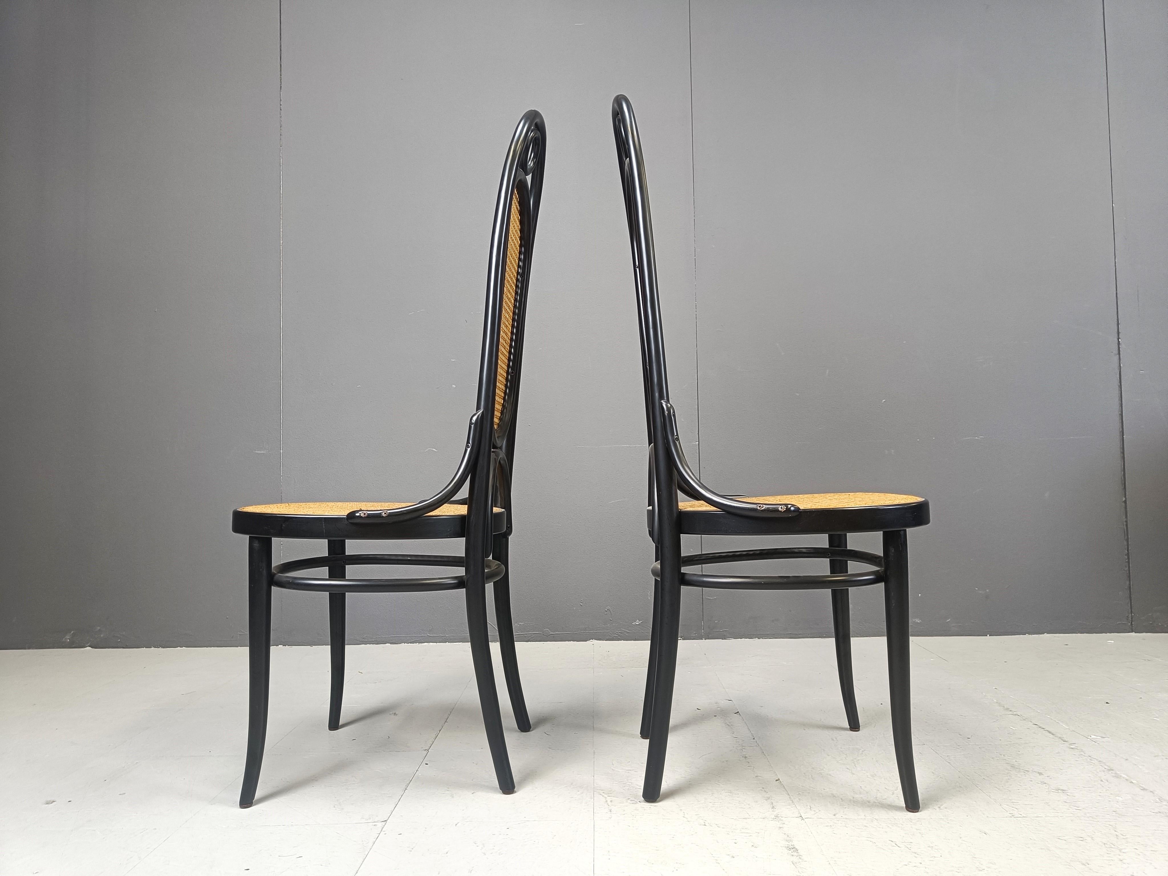 Thonet no. 207 dining chairs 'Long John', set of 6, 1981 5