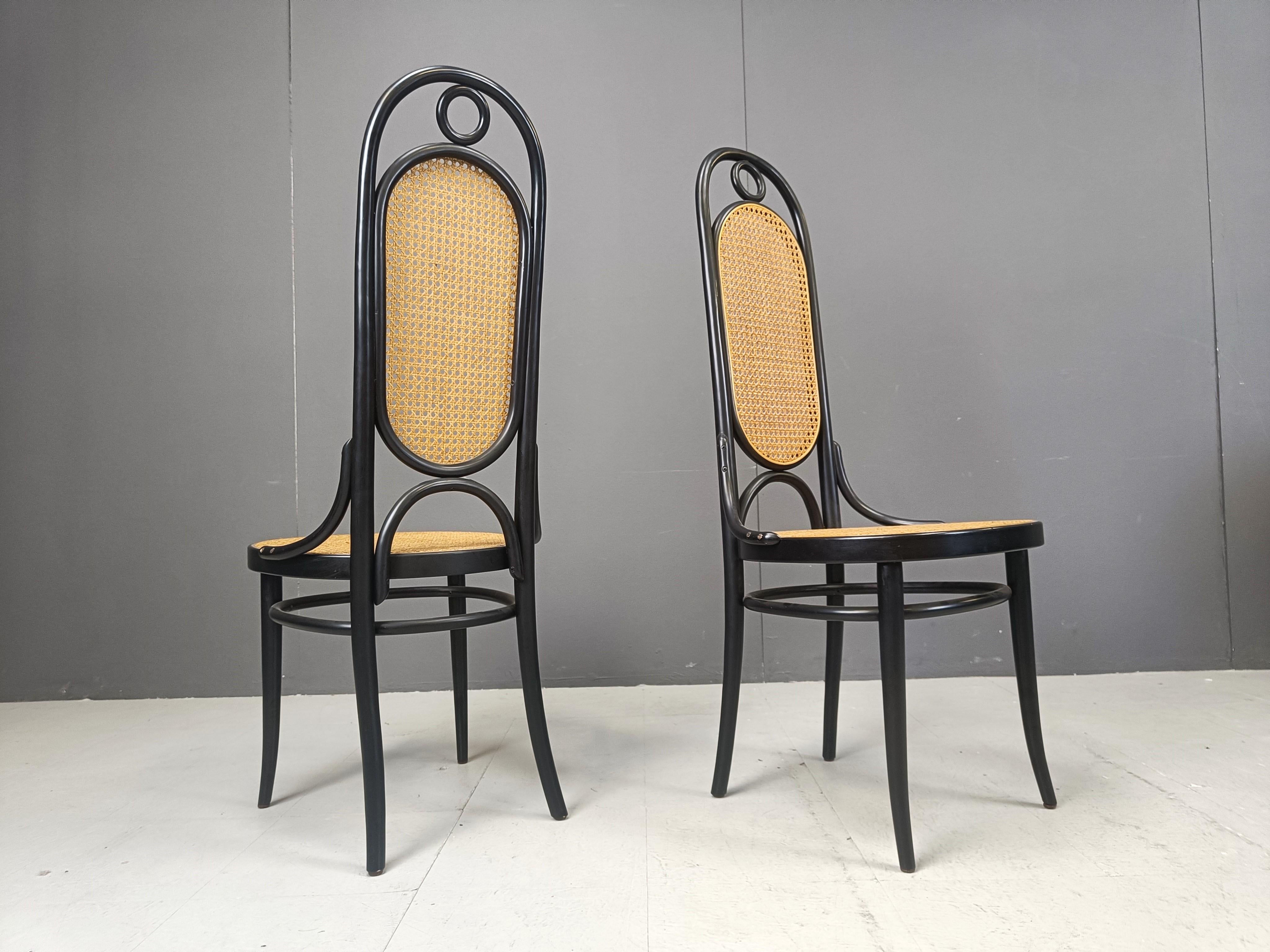 Thonet no. 207 dining chairs 'Long John', set of 6, 1981 7