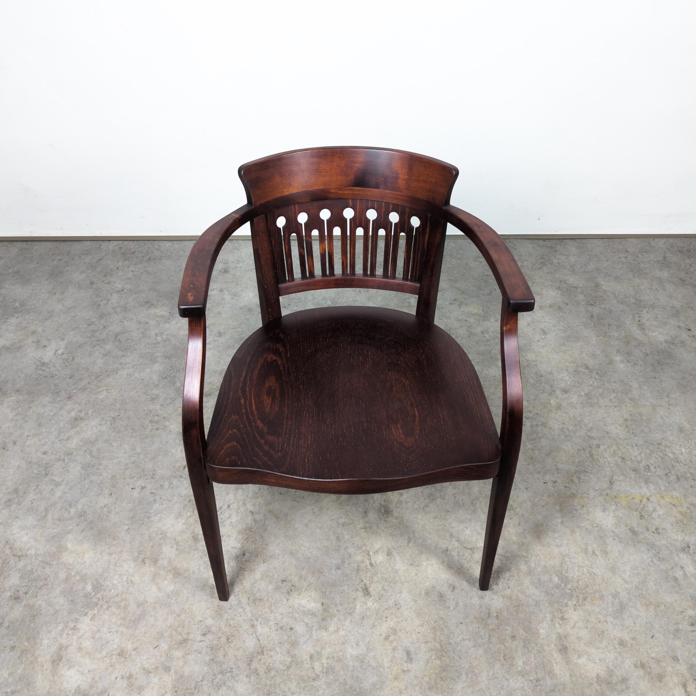 Beech Thonet No. 6515 armchair by Otto Wagner