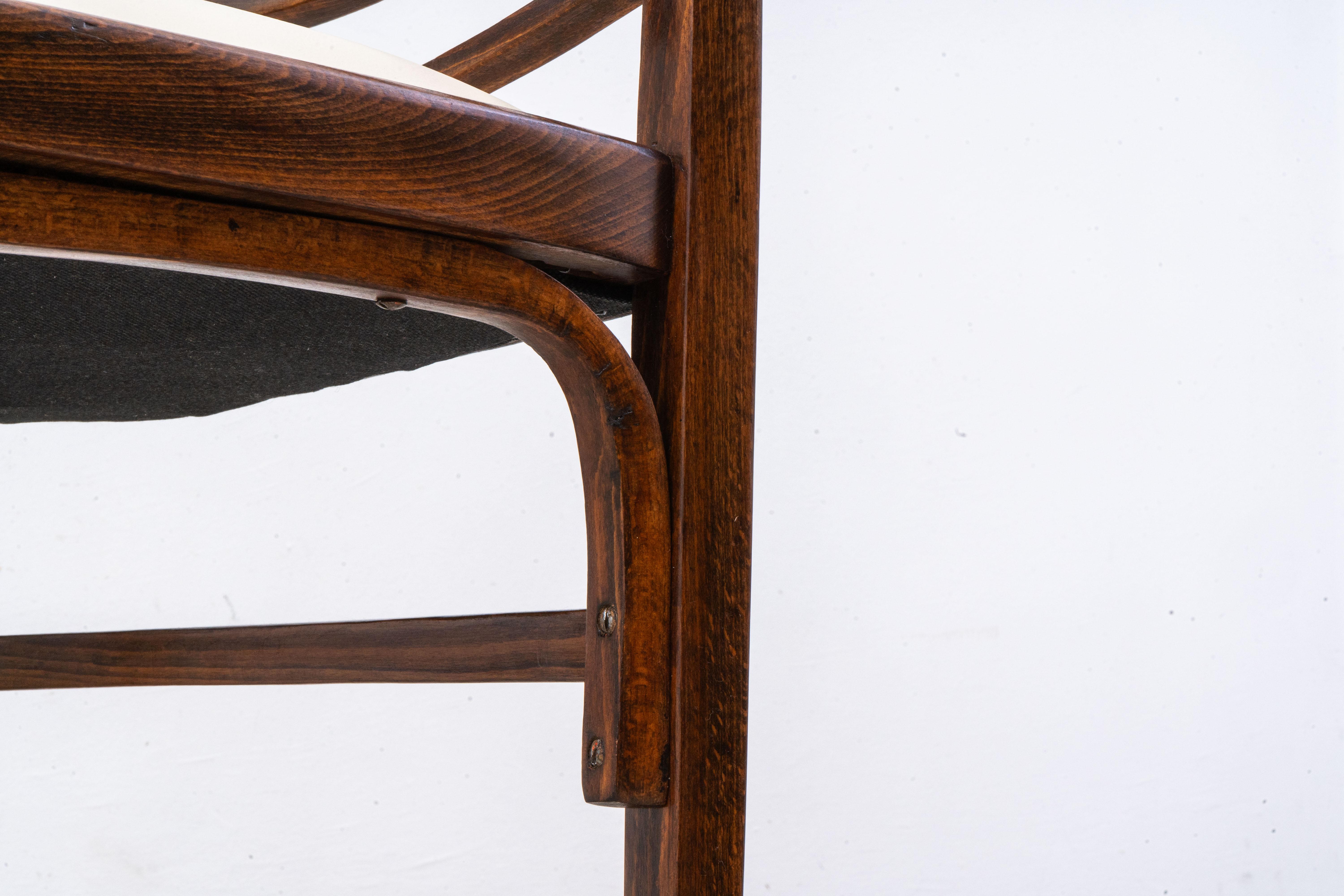 Thonet - Otto Wagner - Fauteuil (2) - No. 6514 - Hêtre, cuir en vente 3
