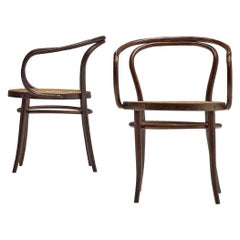 Thonet Patinated ‘Vienna’ Dining Chairs Model 9