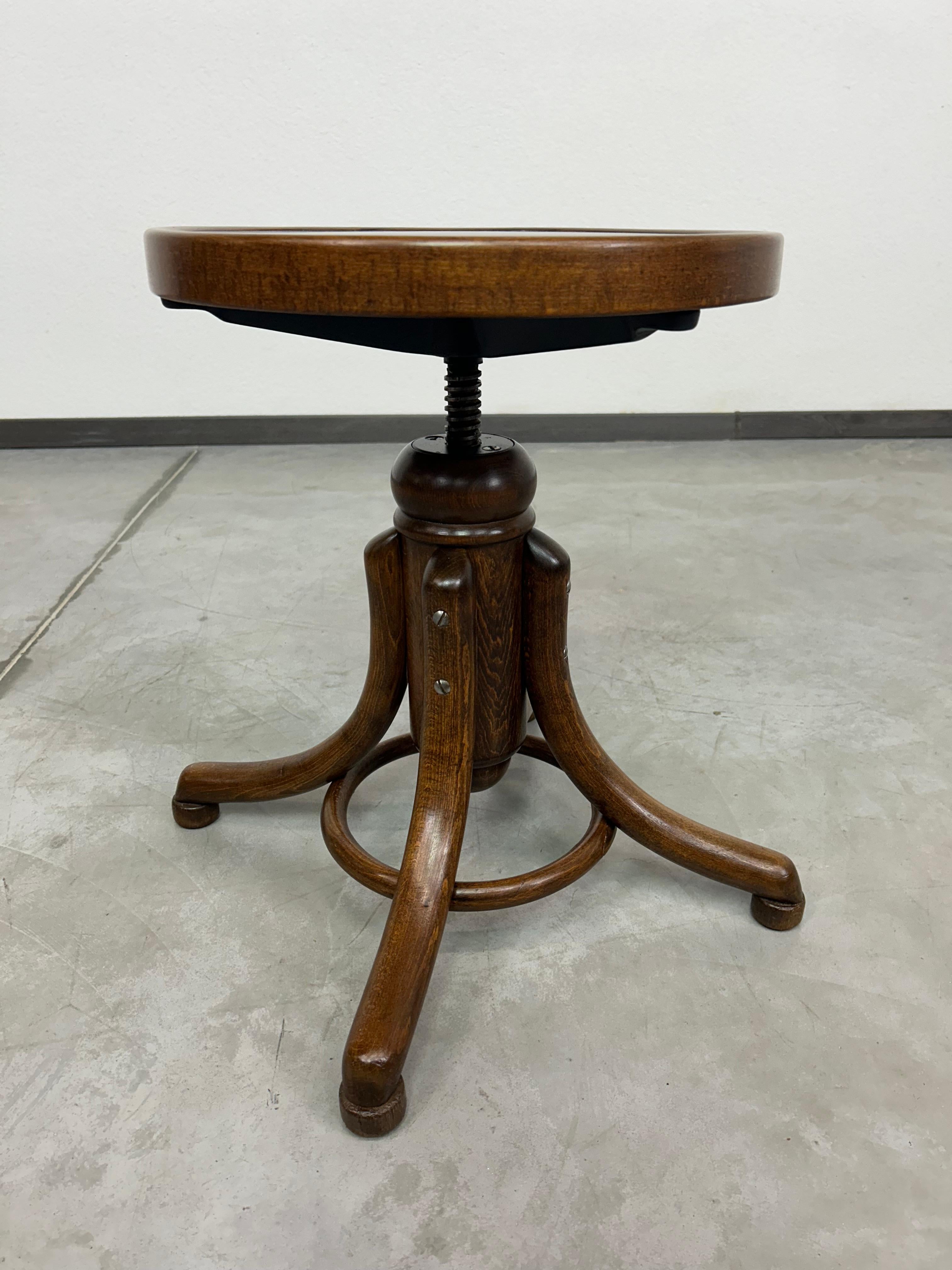 Thonet piano chair no.1 professionally stained and repolished.
