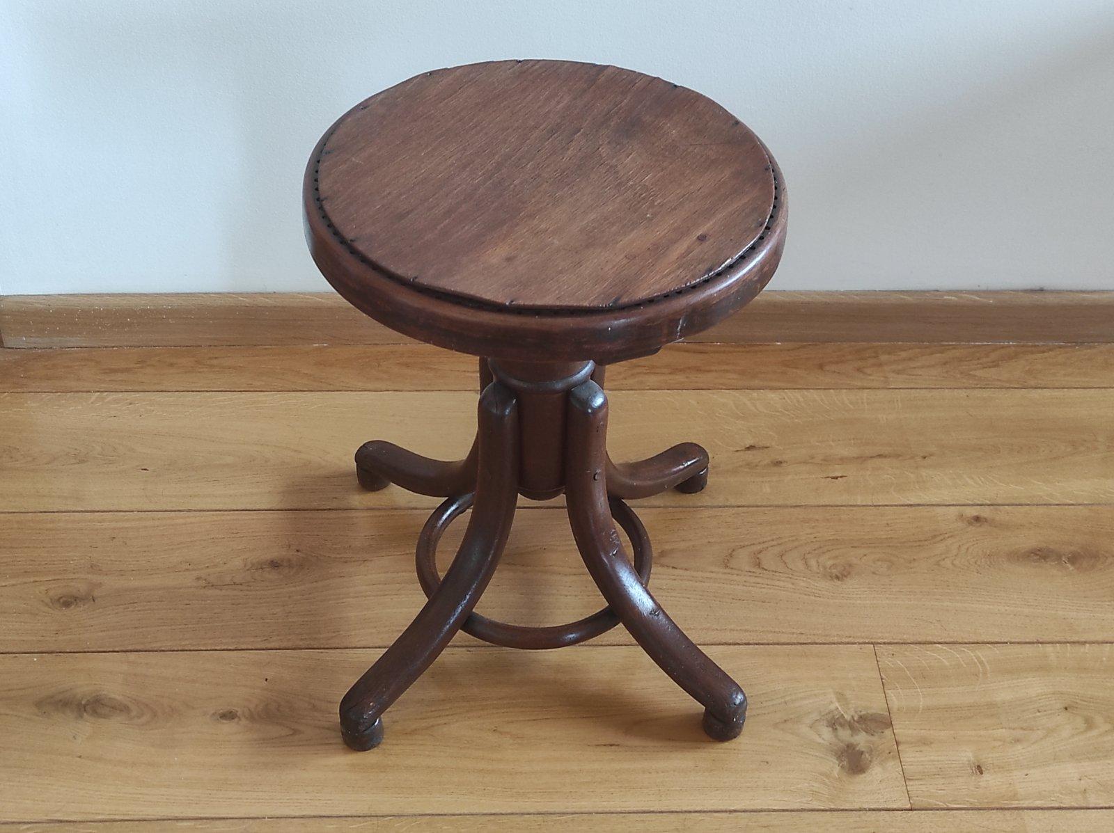 Thonet Klavierhocker 1900er im Angebot 4