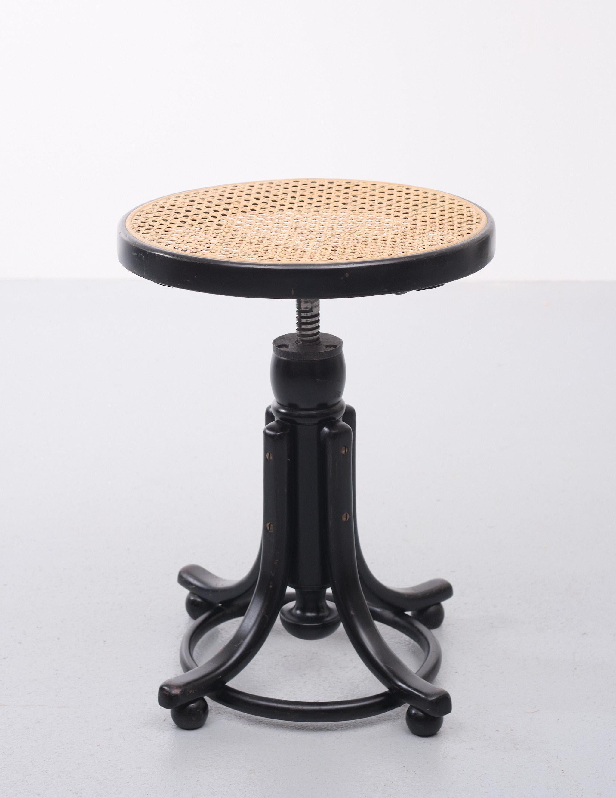 Late 20th Century Thonet Piano Stool Bauhaus Style 1970s For Sale