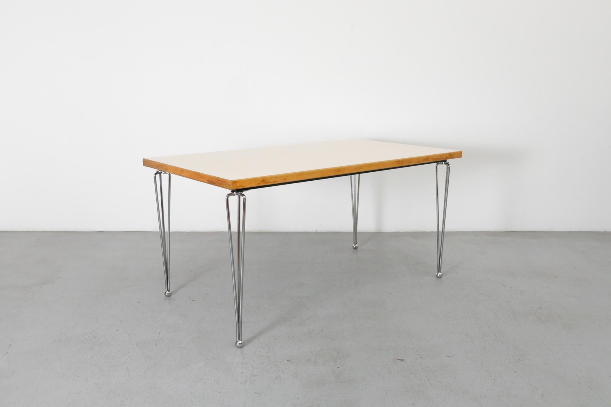 Enameled Thonet Postmodern Dining Table by Marius van den Wildenberg for Thonet. 1980's For Sale