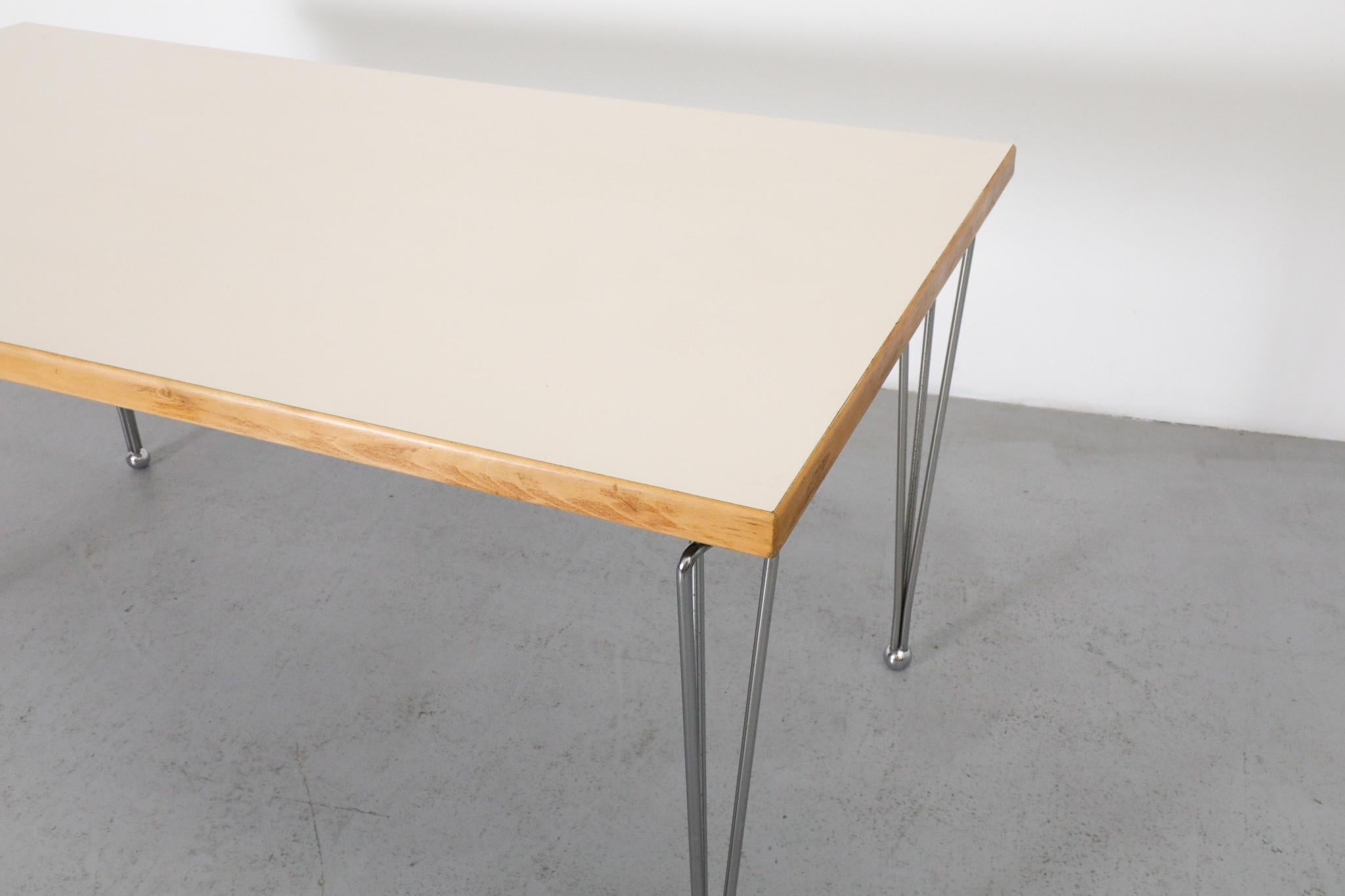 Metal Thonet Postmodern Dining Table by Marius van den Wildenberg for Thonet. 1980's For Sale