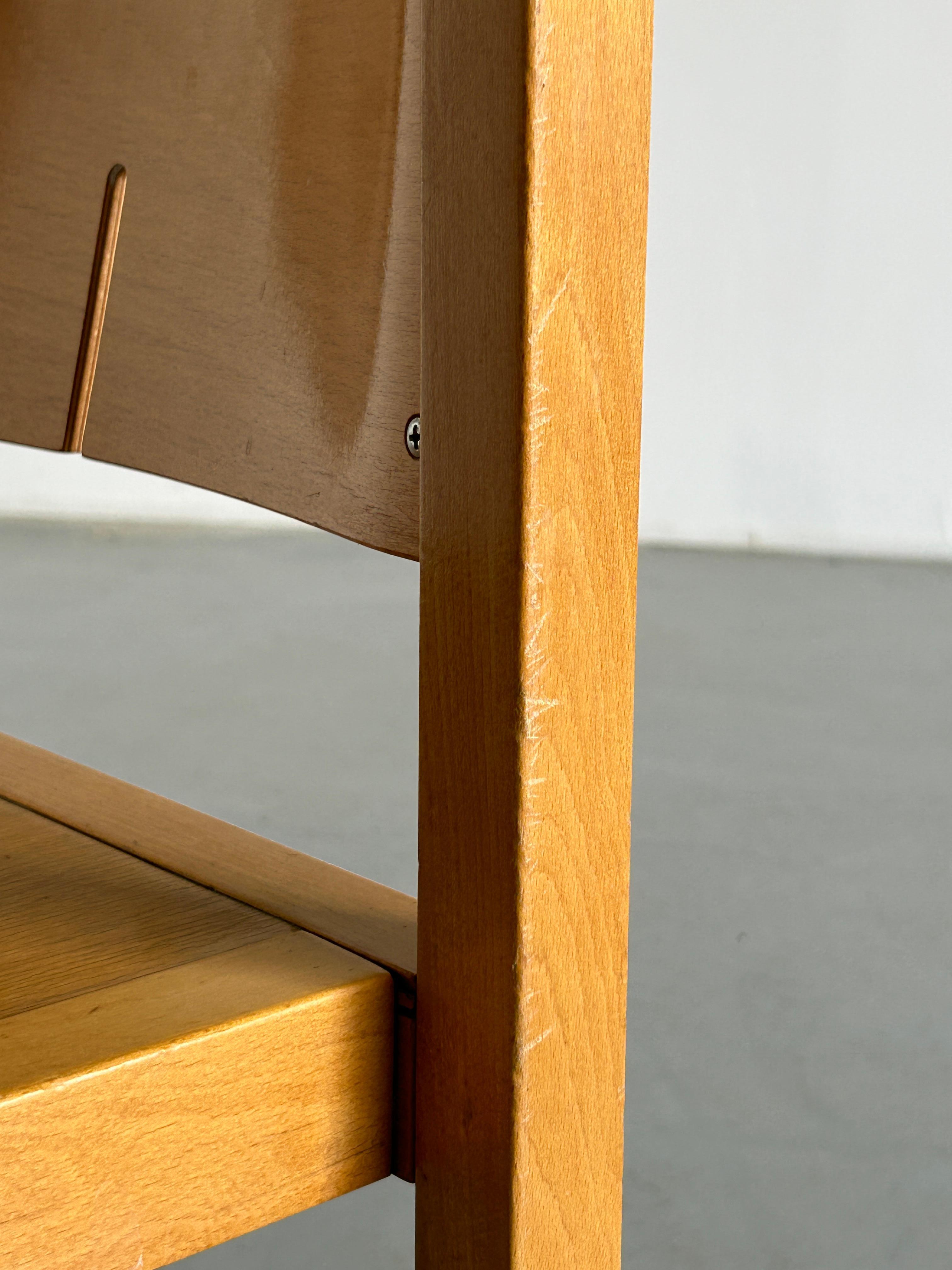 Thonet Postmodern Sculptural Wooden Chair, 1990s Austria For Sale 11