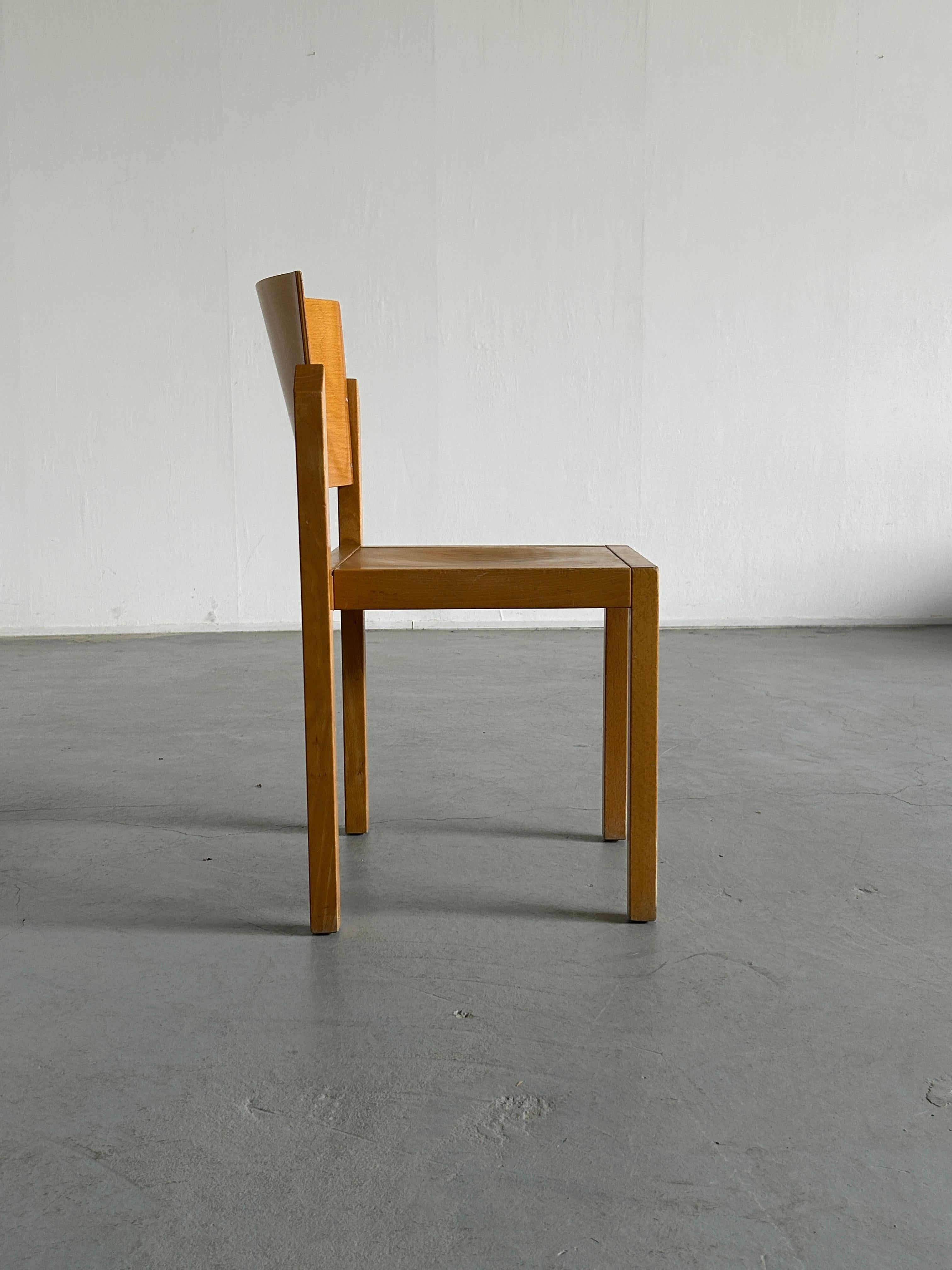Thonet Postmodern Sculptural Wooden Chair, 1990s Austria In Good Condition For Sale In Zagreb, HR