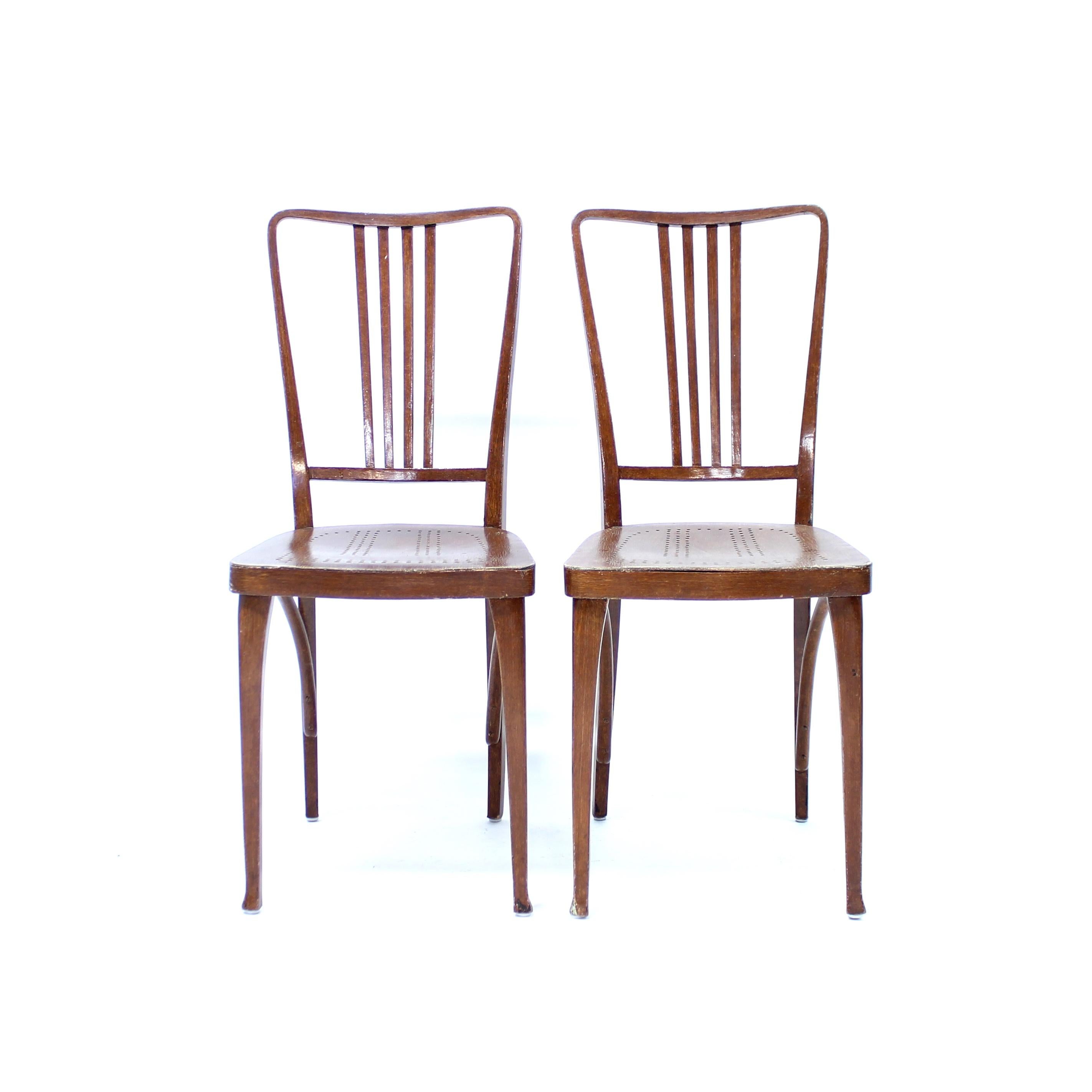 Thonet, raro par de sillas, principios de 1900 siglo XX en venta