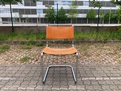 Thonet S 33 Vintage Cognac Silla de cuero vegetal Mart Stam Cantilever 1 de 2