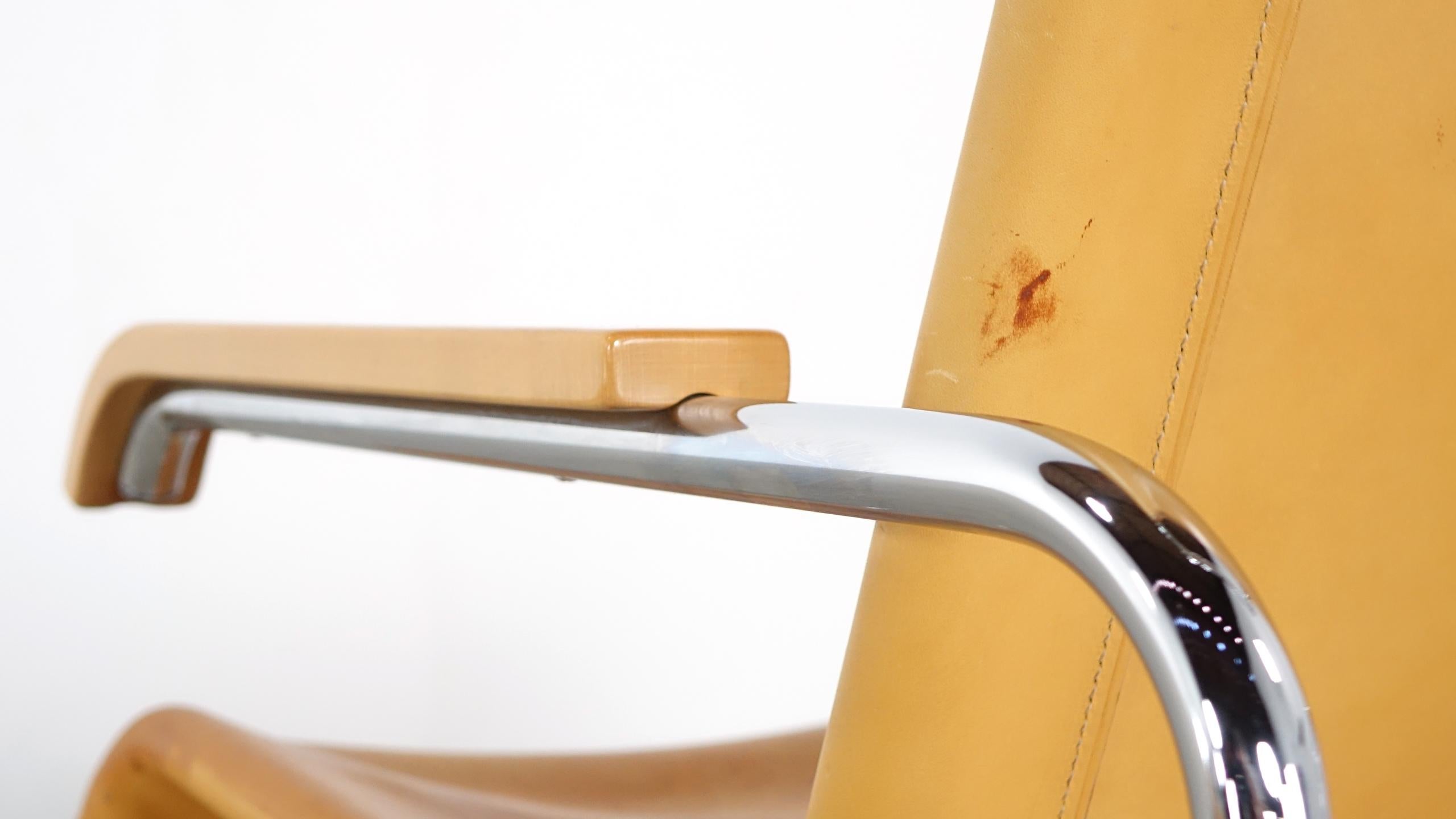 German Thonet S 35 L &  S 35 H Design Marcel Breuer Lounge Chair and Ottoman