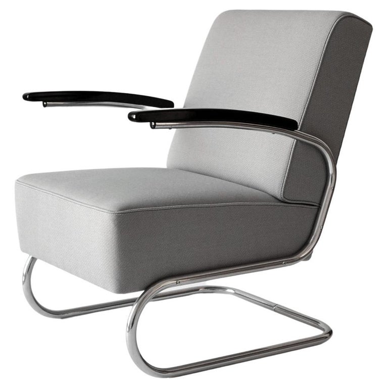 Thonet S 411 Tubular Steel Cantilever Armchair, Germany, circa
