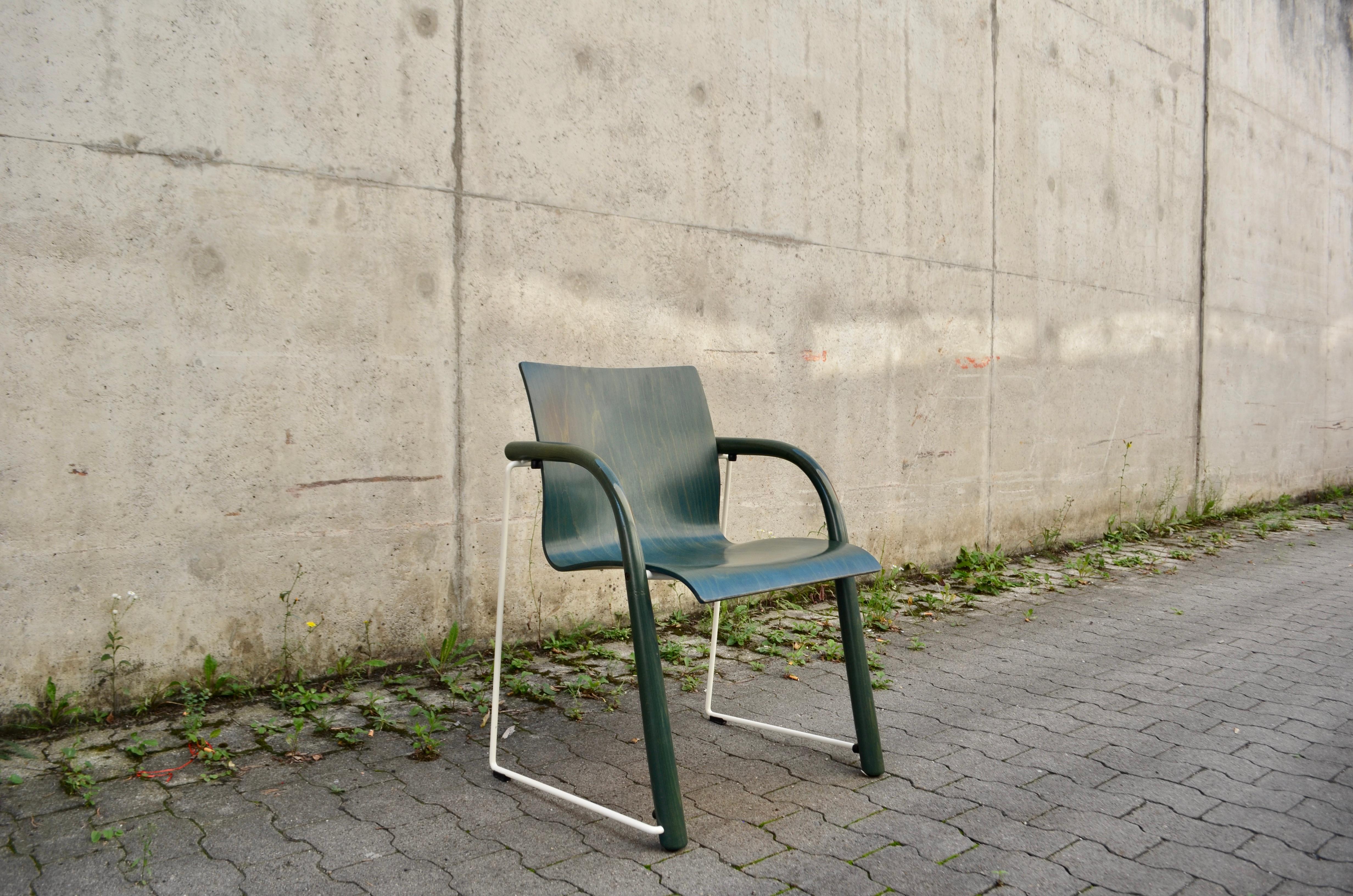 Thonet S320 green Chair Ulrich Boehme & Wulf Schneider For Sale 4
