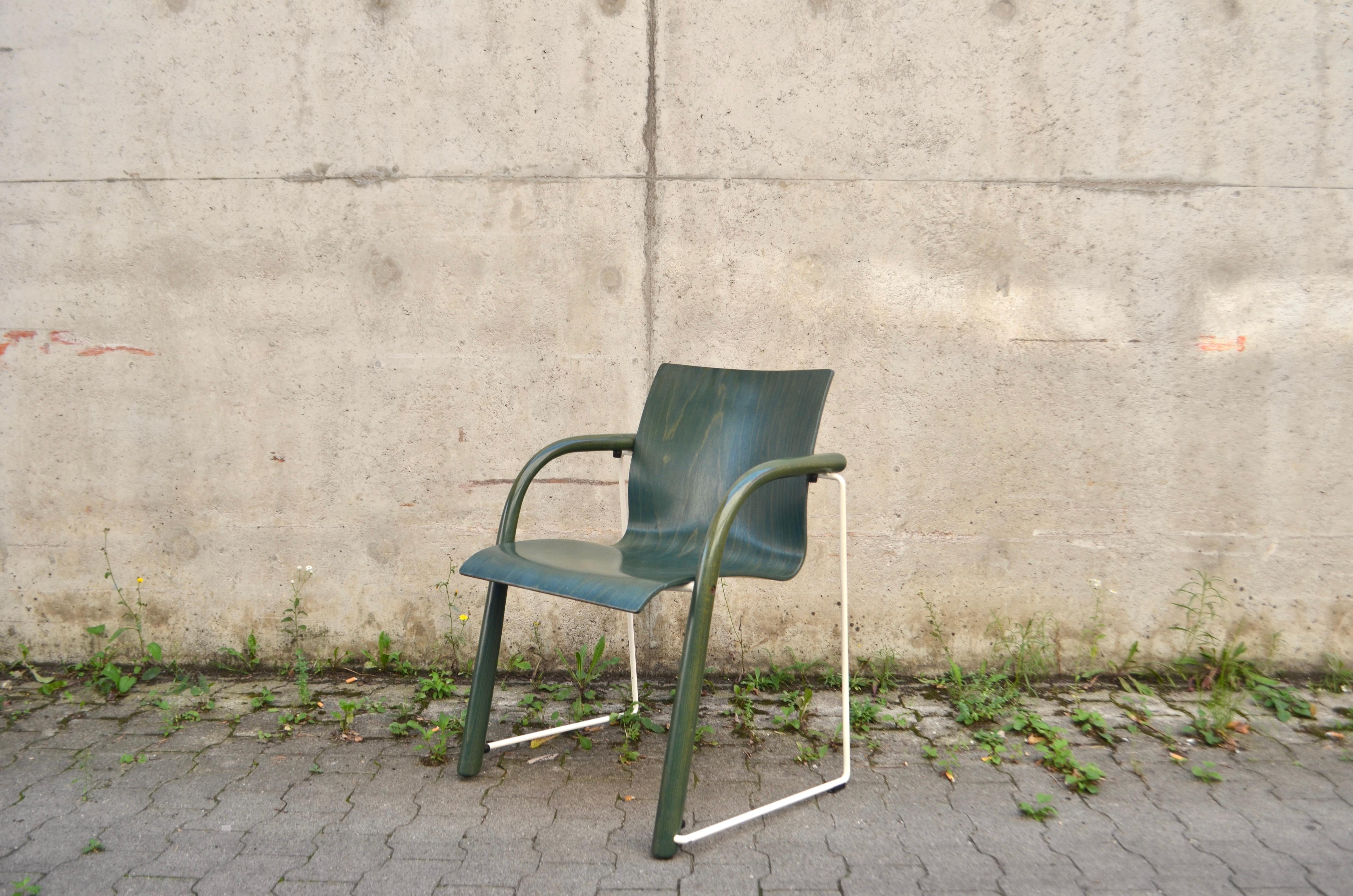 Thonet S320 green Chair Ulrich Boehme & Wulf Schneider For Sale 8