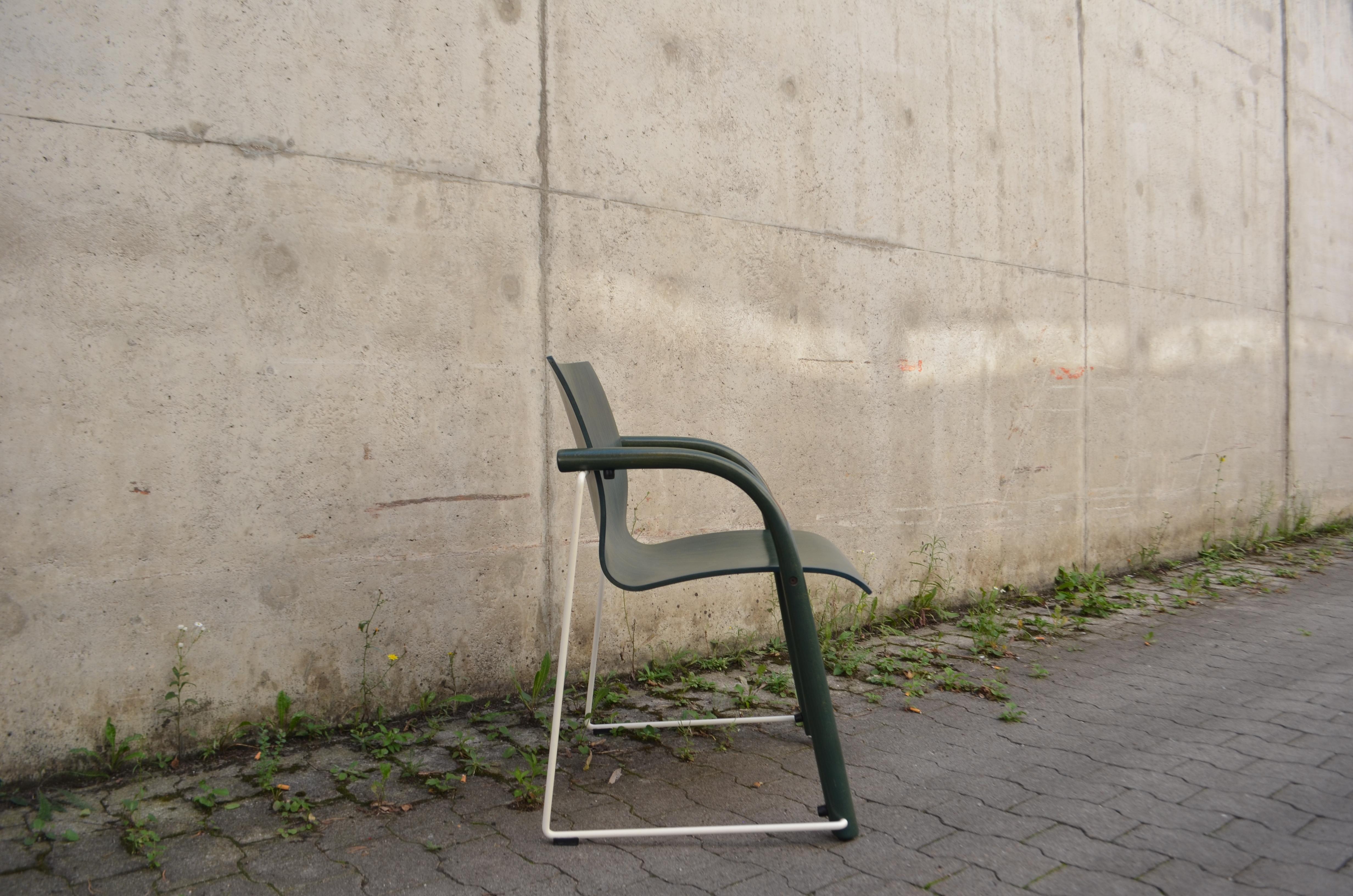 Thonet S320 green Chair Ulrich Boehme & Wulf Schneider For Sale 10