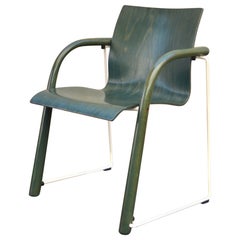 Sedia verde Thonet S320 Ulrich Boehme & Wulf Schneider
